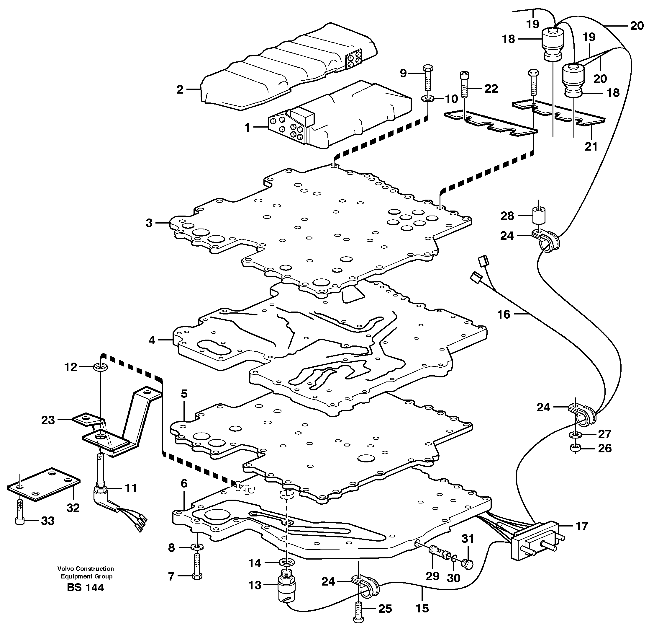 Control system  22517, 22546, 22640, 22650, TM - 3141002 — volvo parts diagram