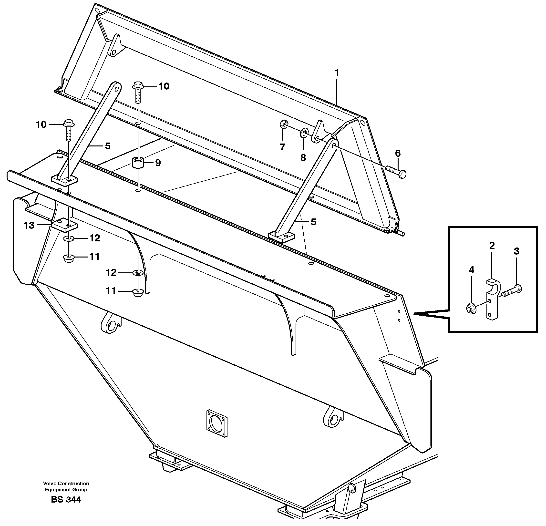 Extra front spillguard.  93280 — volvo parts diagram