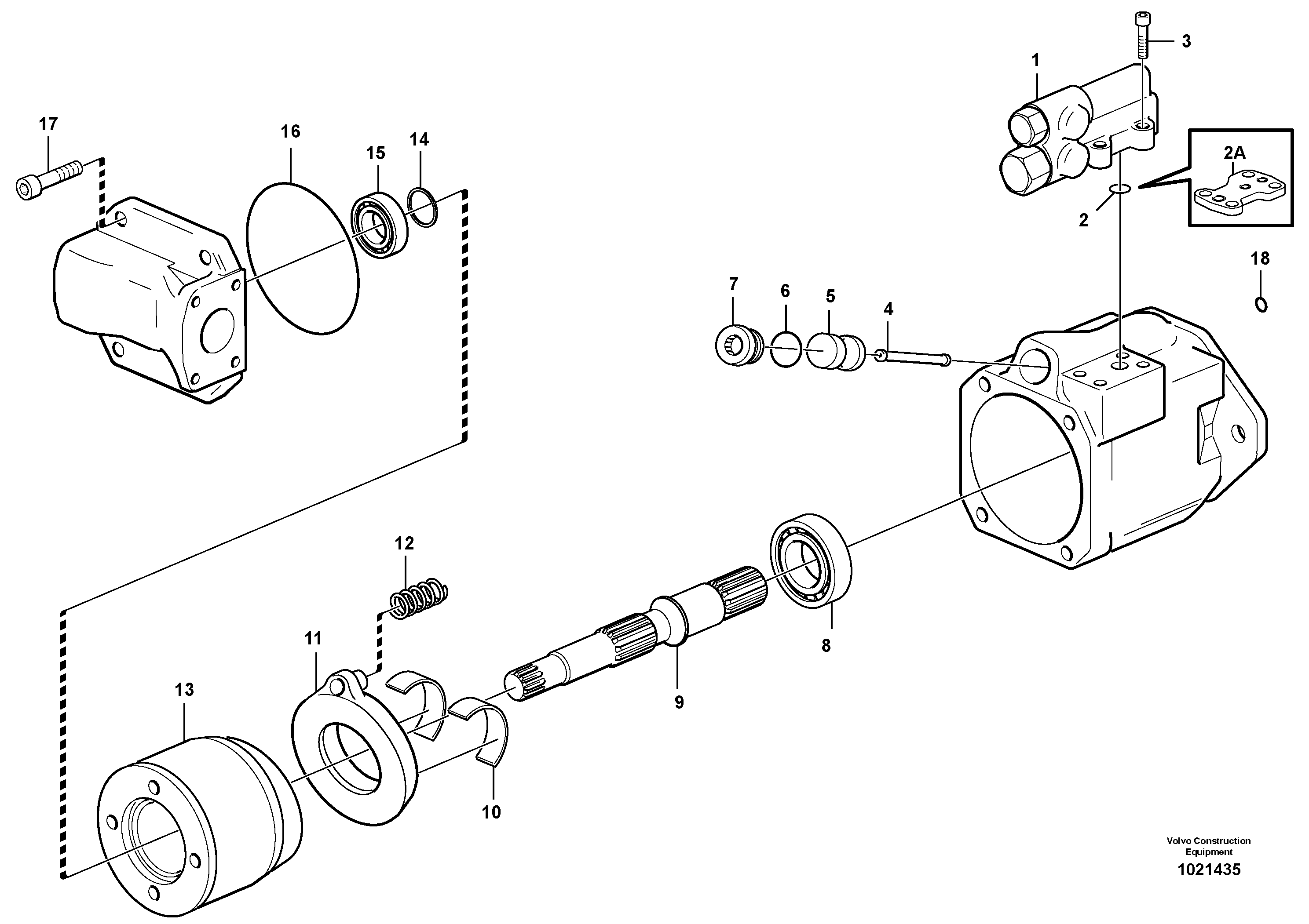 Hydraulic pump — volvo parts diagram