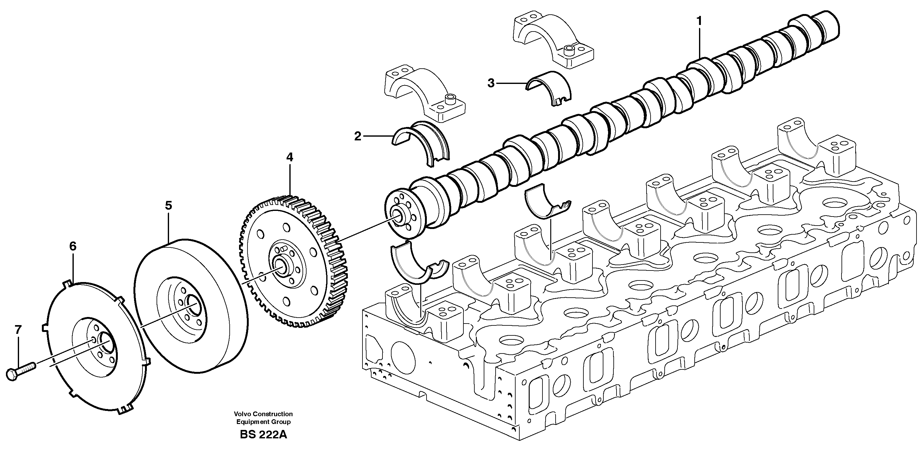 Camshaft — volvo parts diagram