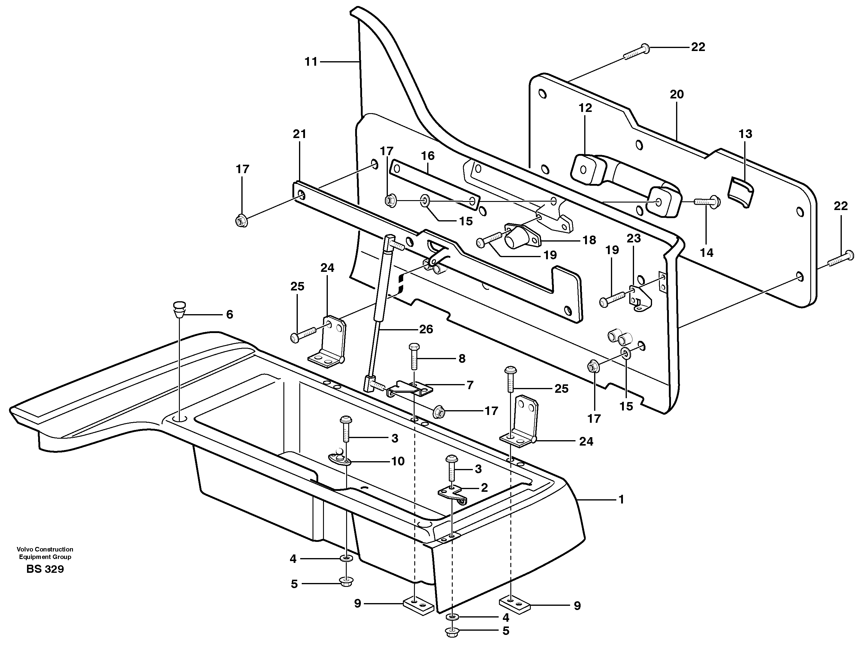 Front fender, cover — volvo parts diagram