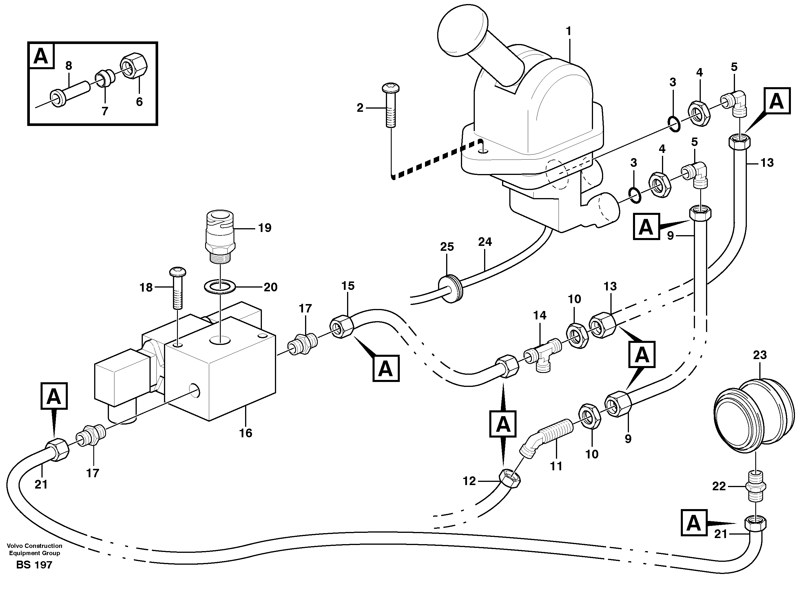 Parking brake  CAB - 11009 — volvo parts diagram