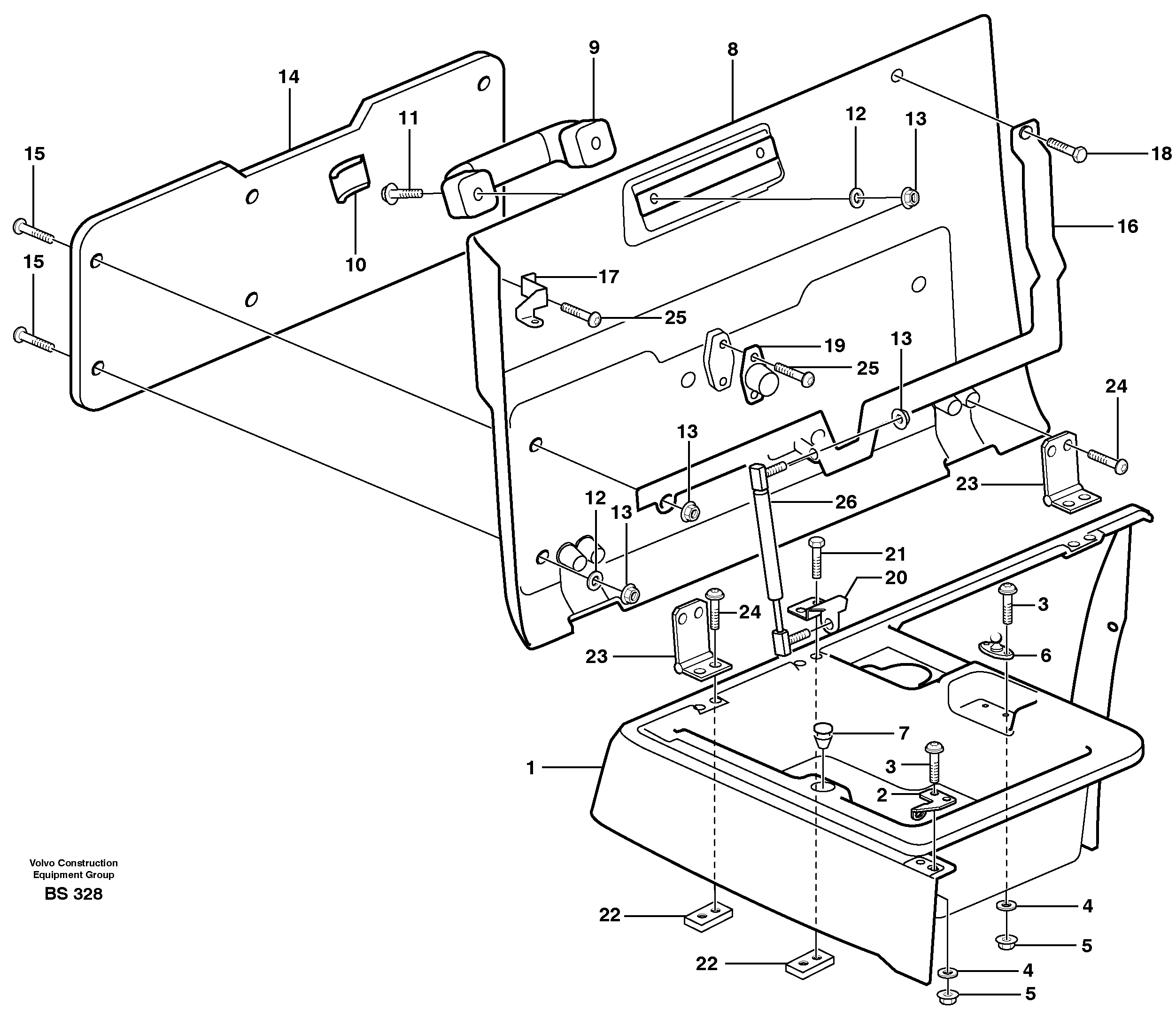 Front fender, cover — volvo parts diagram