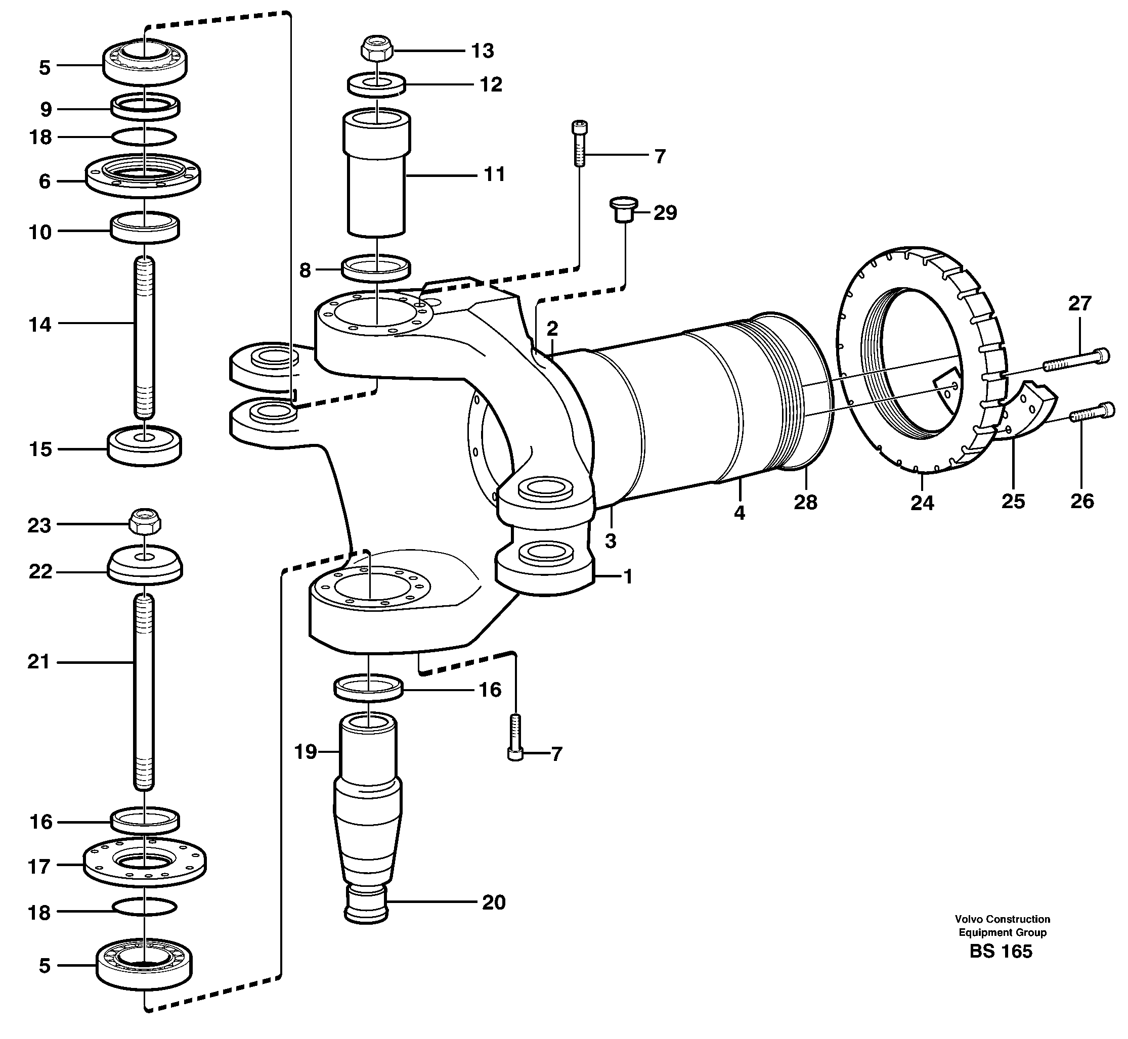 Frame link — volvo parts diagram