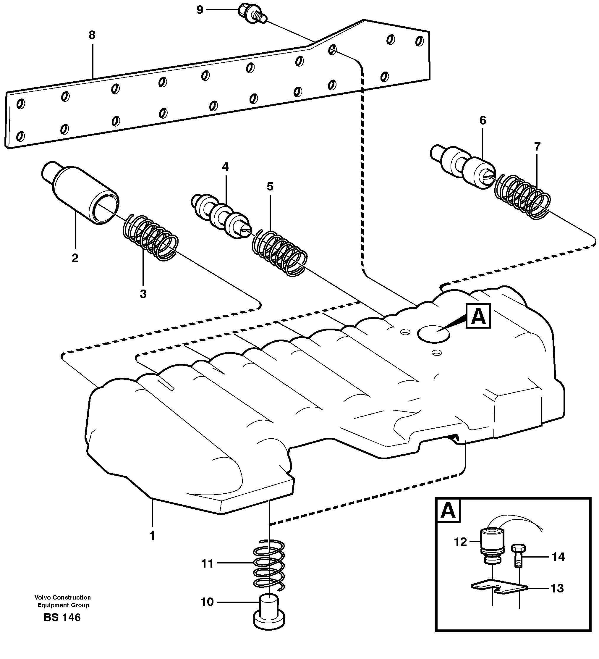 Modulated valve  22517, 22546, 22640, 22650 — volvo parts diagram