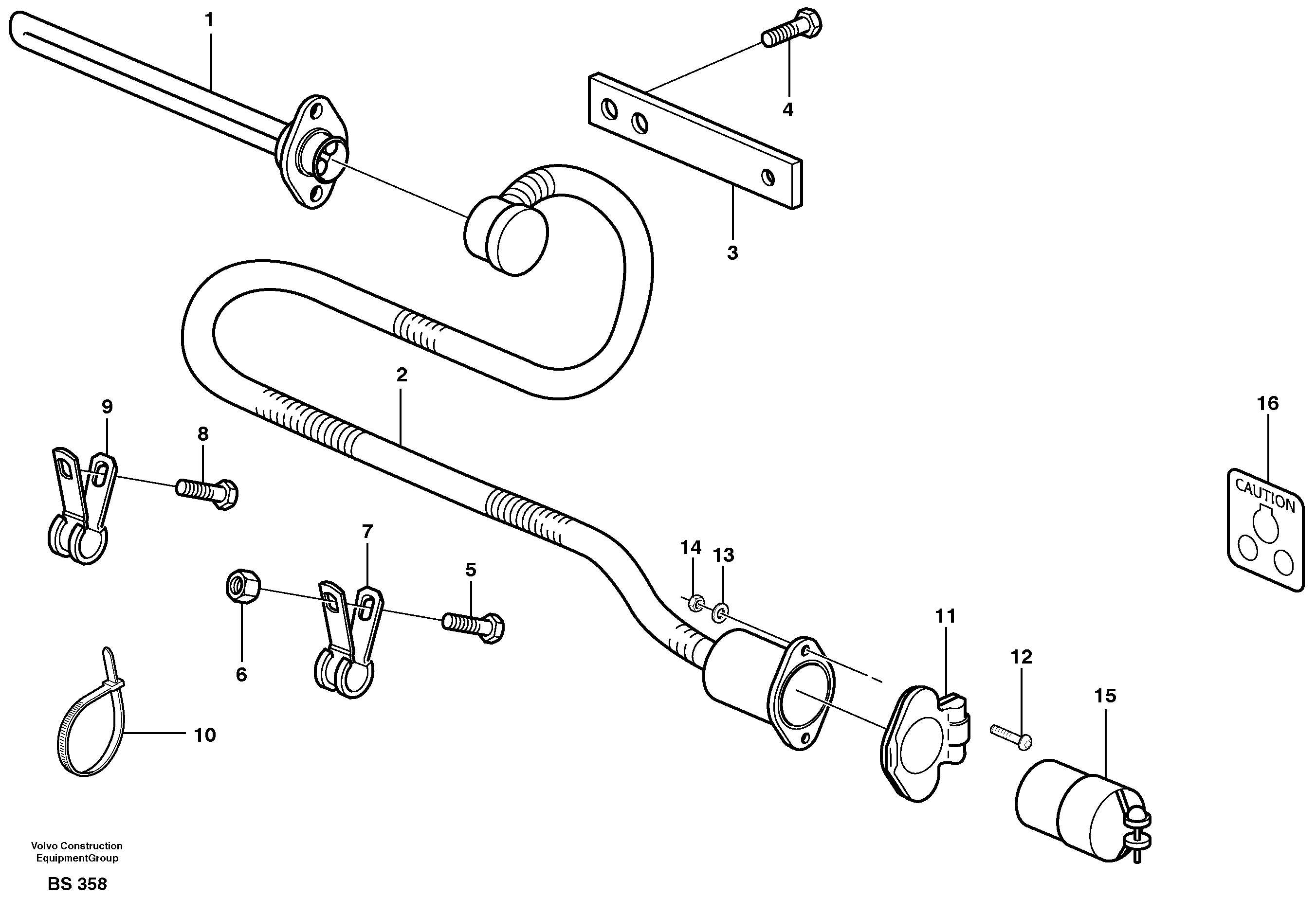 Engine heater  93399, 81000, 81117, 81116 — volvo parts diagram