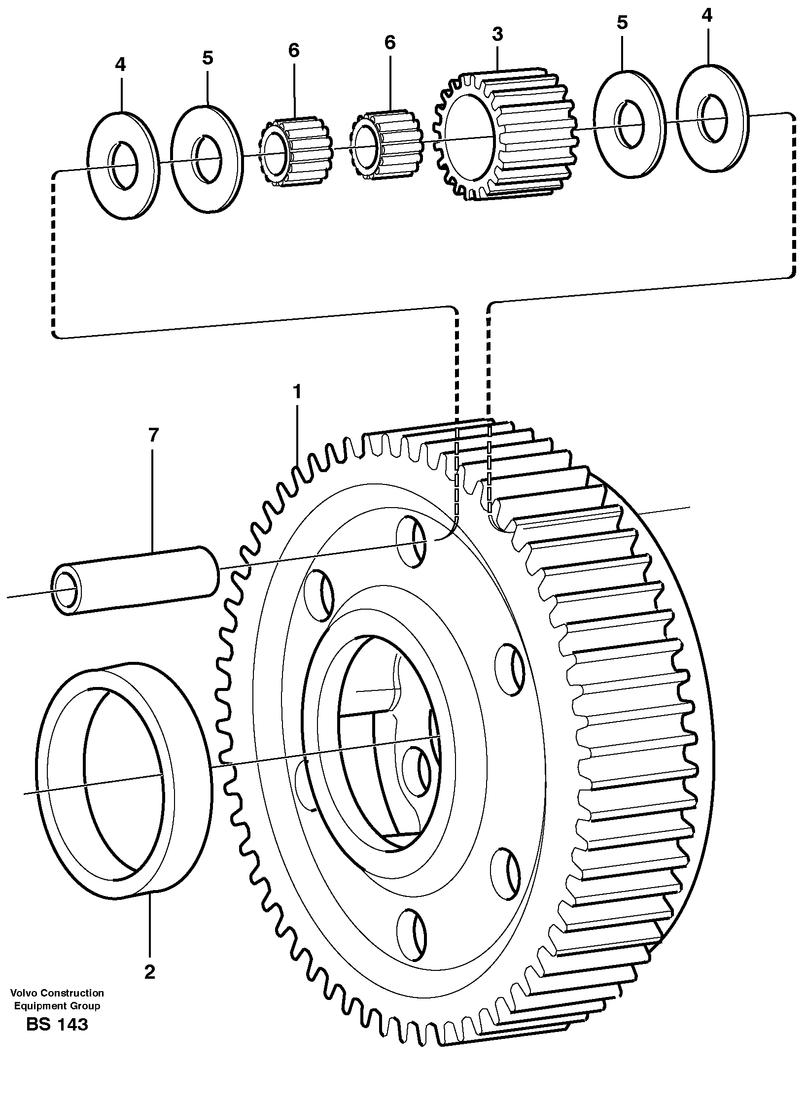 Planet kit, stage 5  22517, 22546, 22640, 22650 — volvo parts diagram