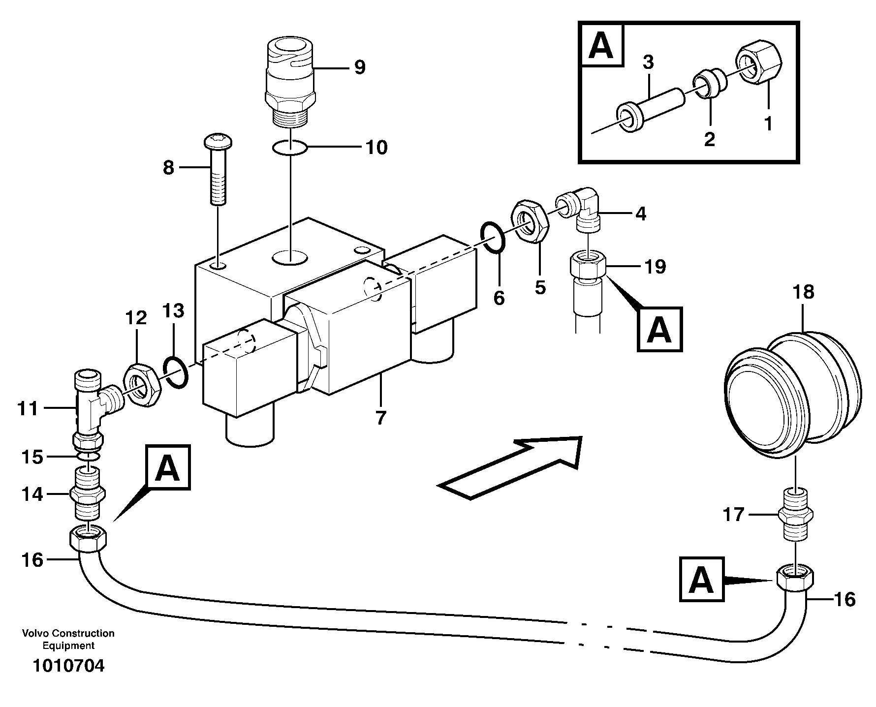 Parking brake  CAB 12242 - — volvo parts diagram