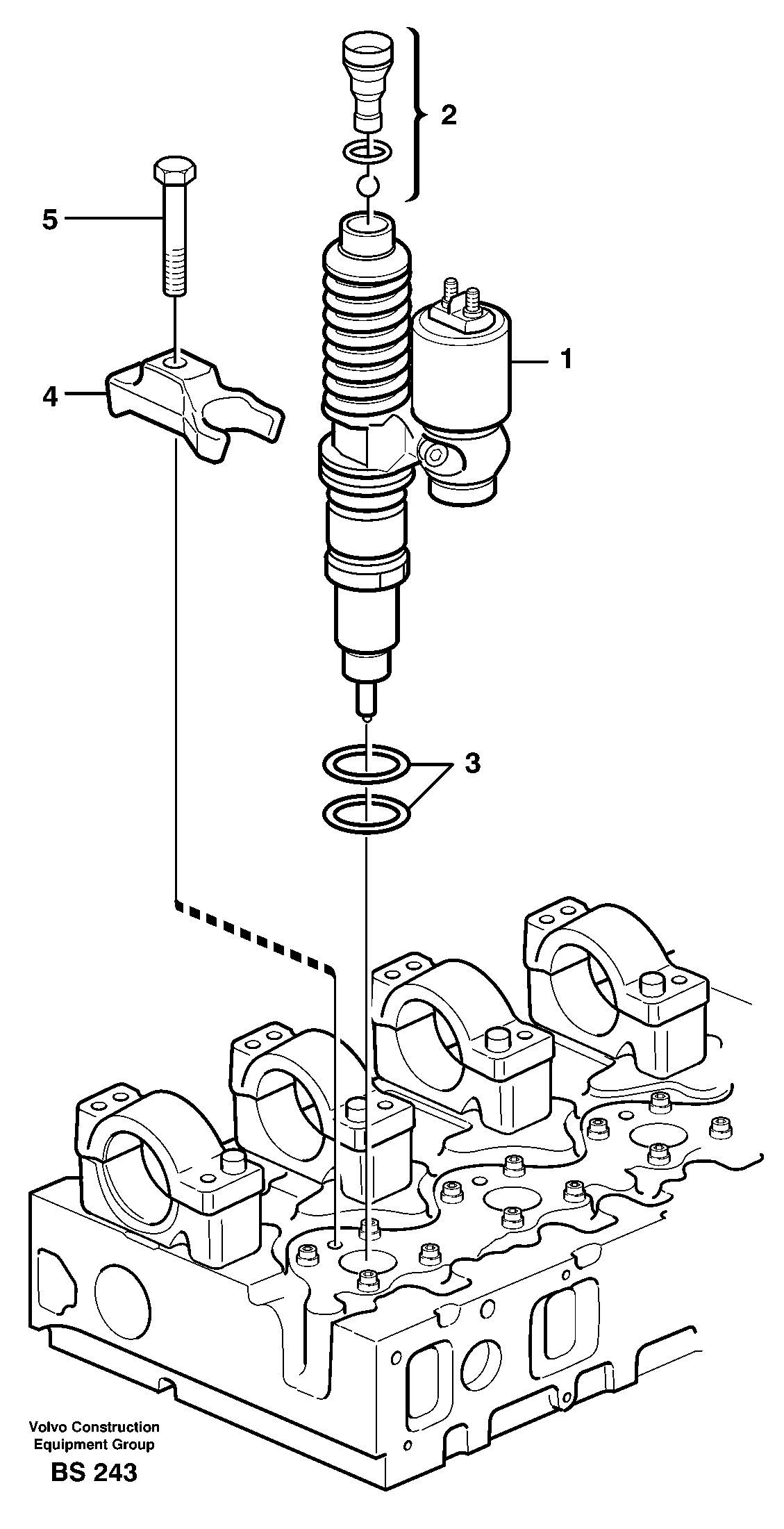 Injector — volvo parts diagram