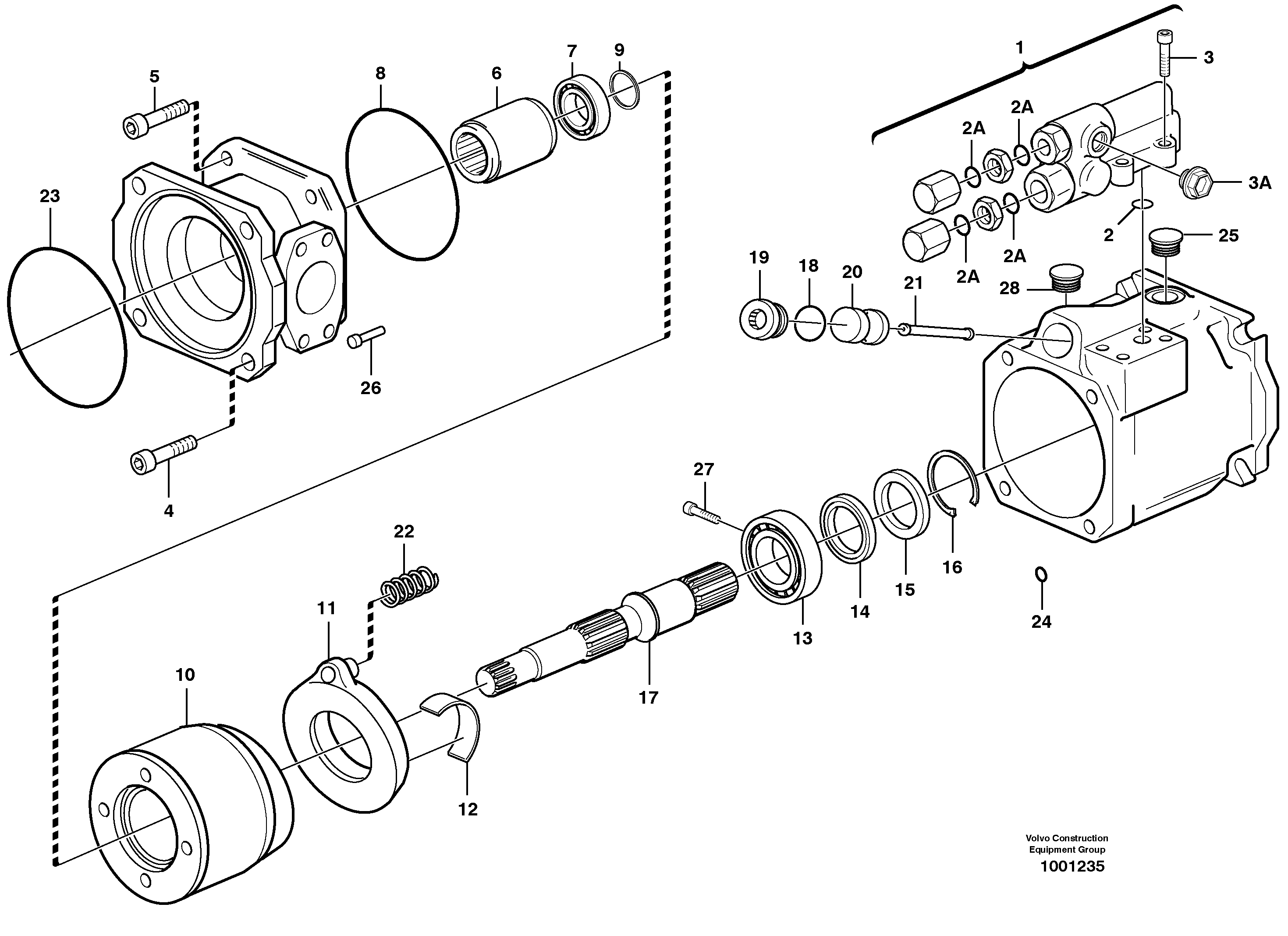 Hydraulic pump — volvo parts diagram
