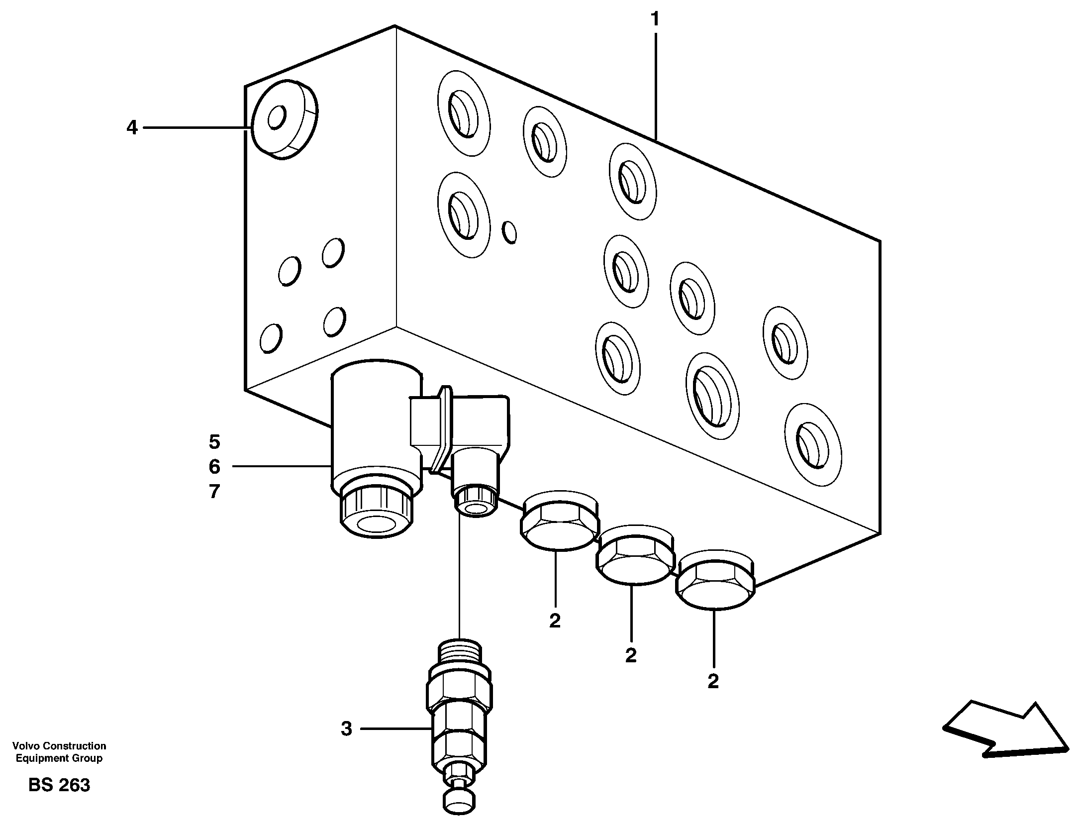 Valve housing — volvo parts diagram