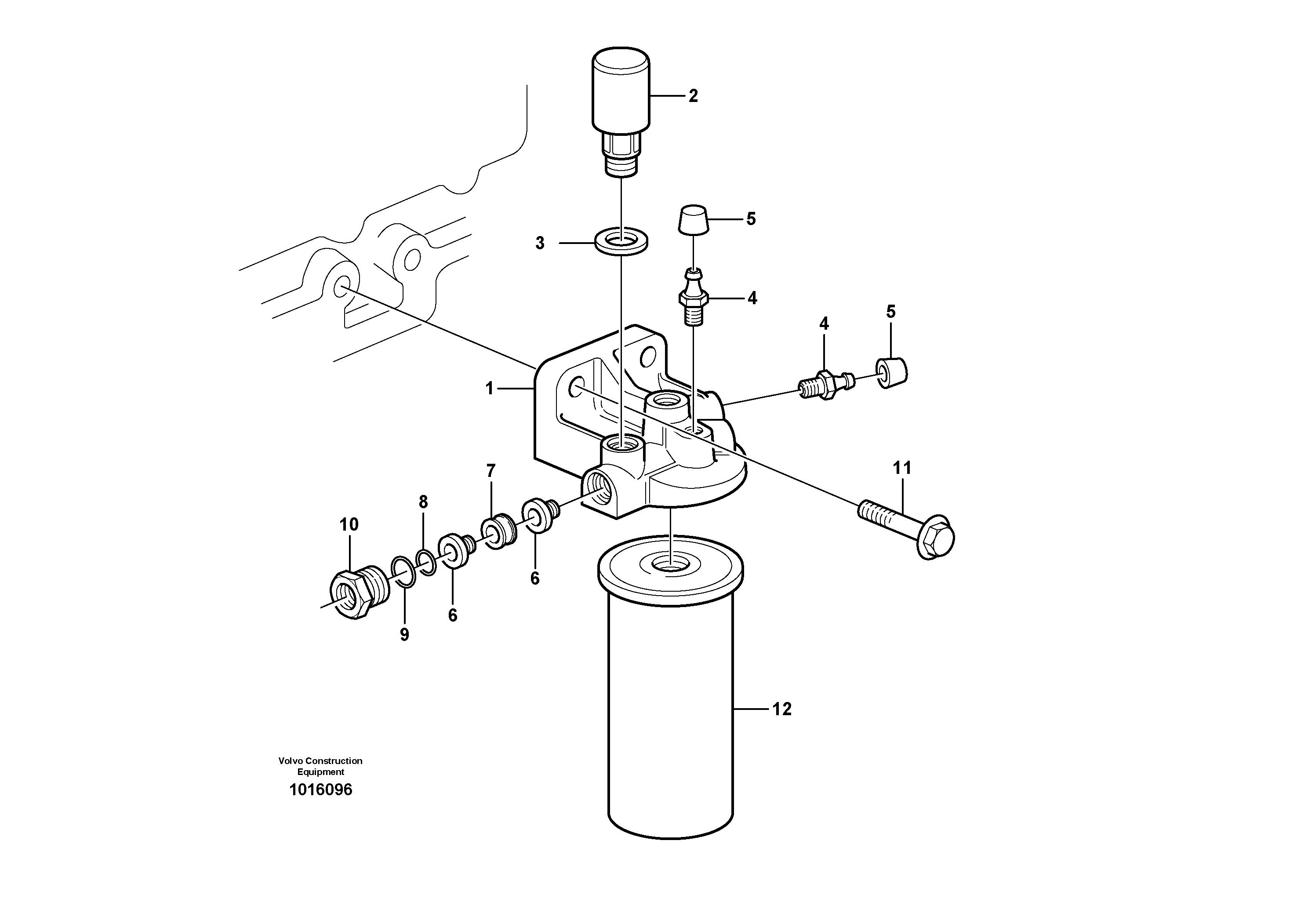 Fuel filter  81265 — volvo parts diagram