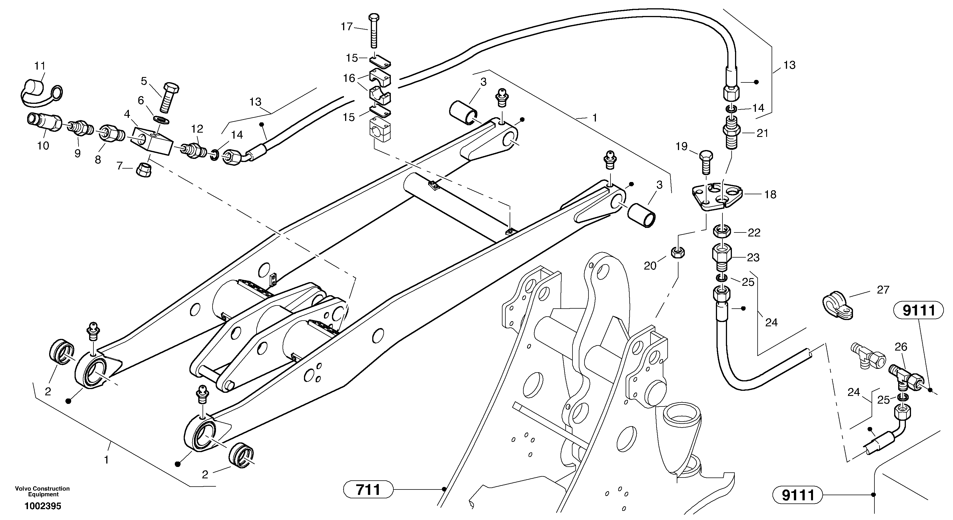Leakage line - Option — volvo parts diagram