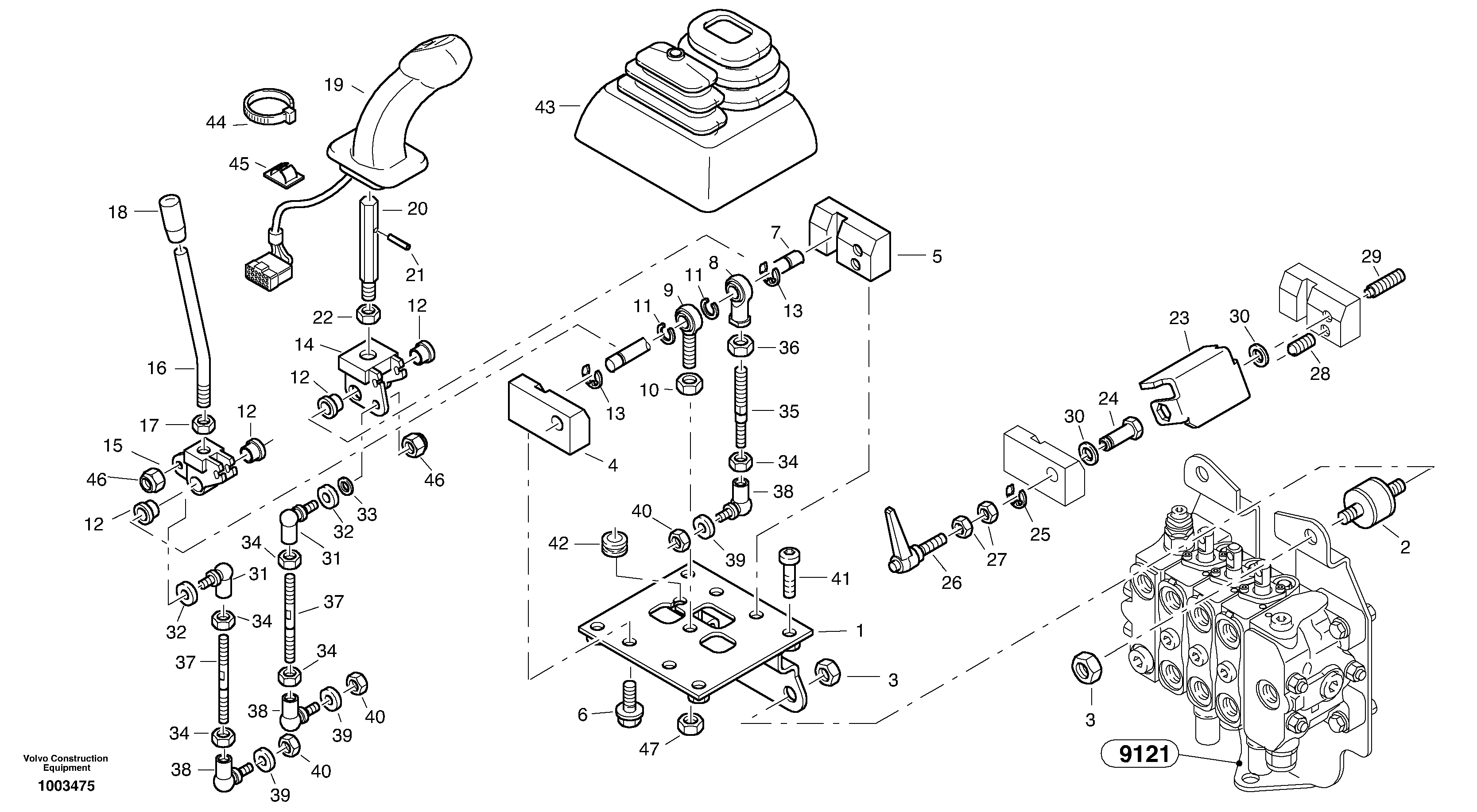 Servo control valve — volvo parts diagram