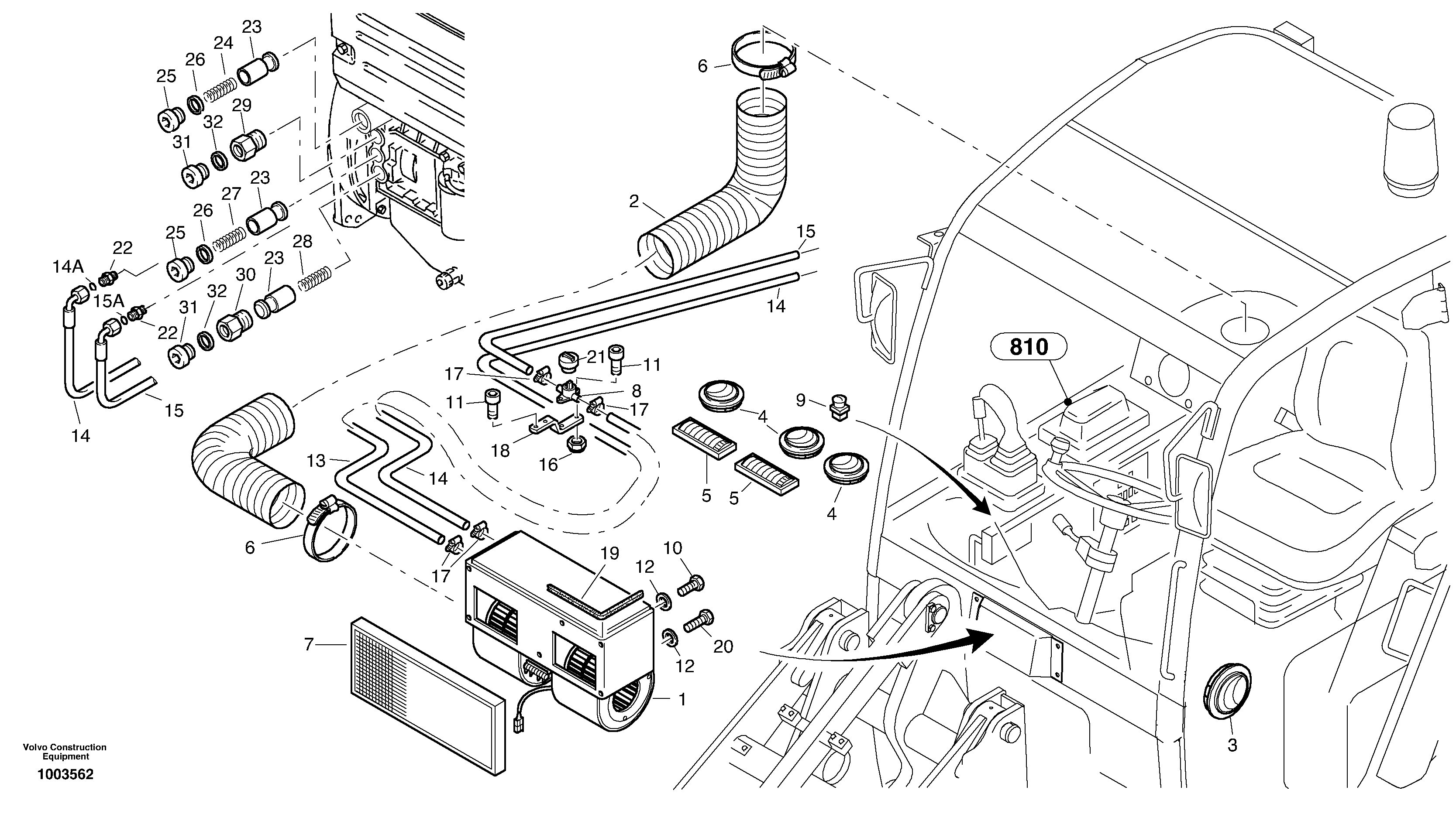 Heater — volvo parts diagram