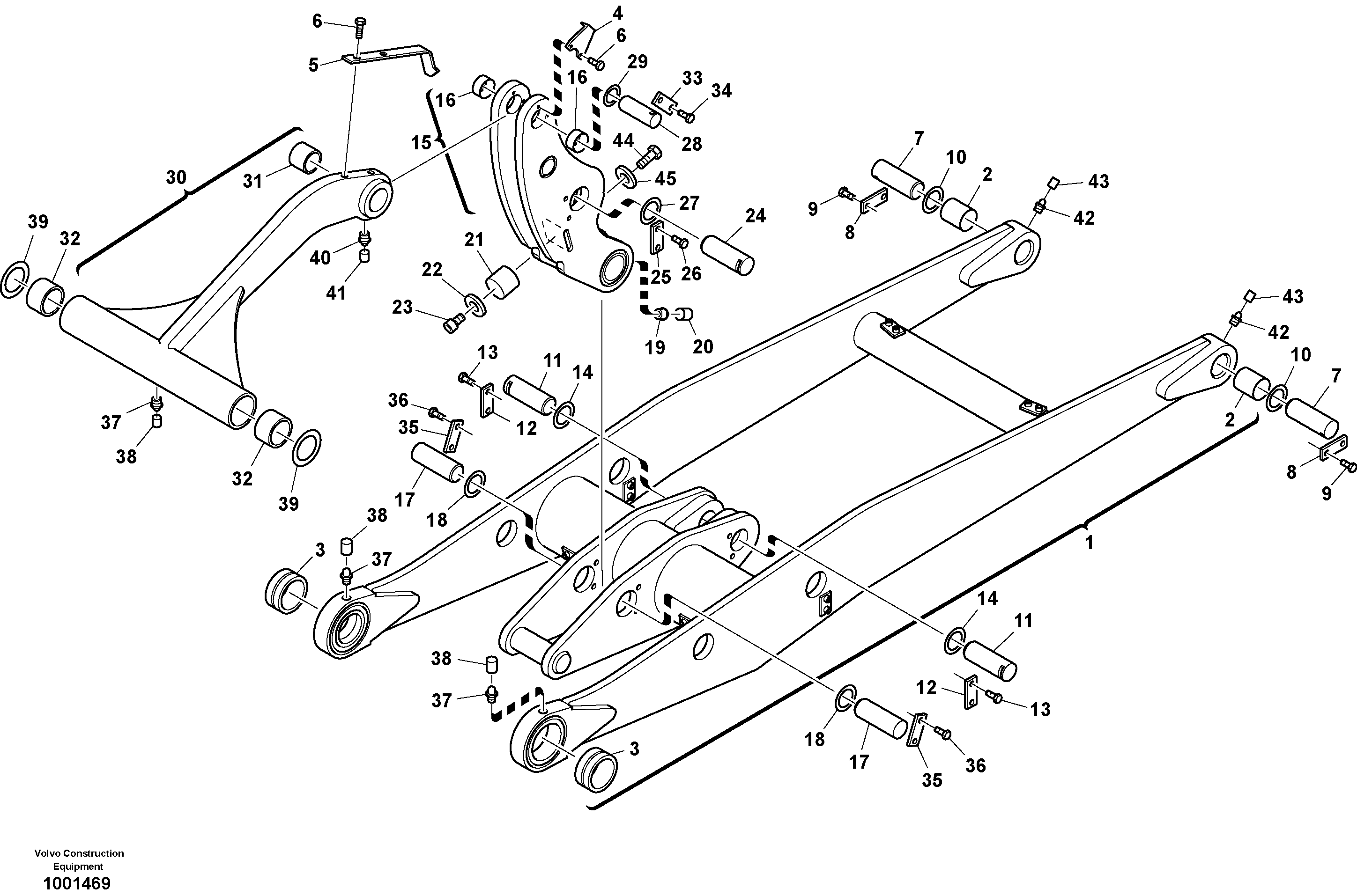 Lift frame — volvo parts diagram