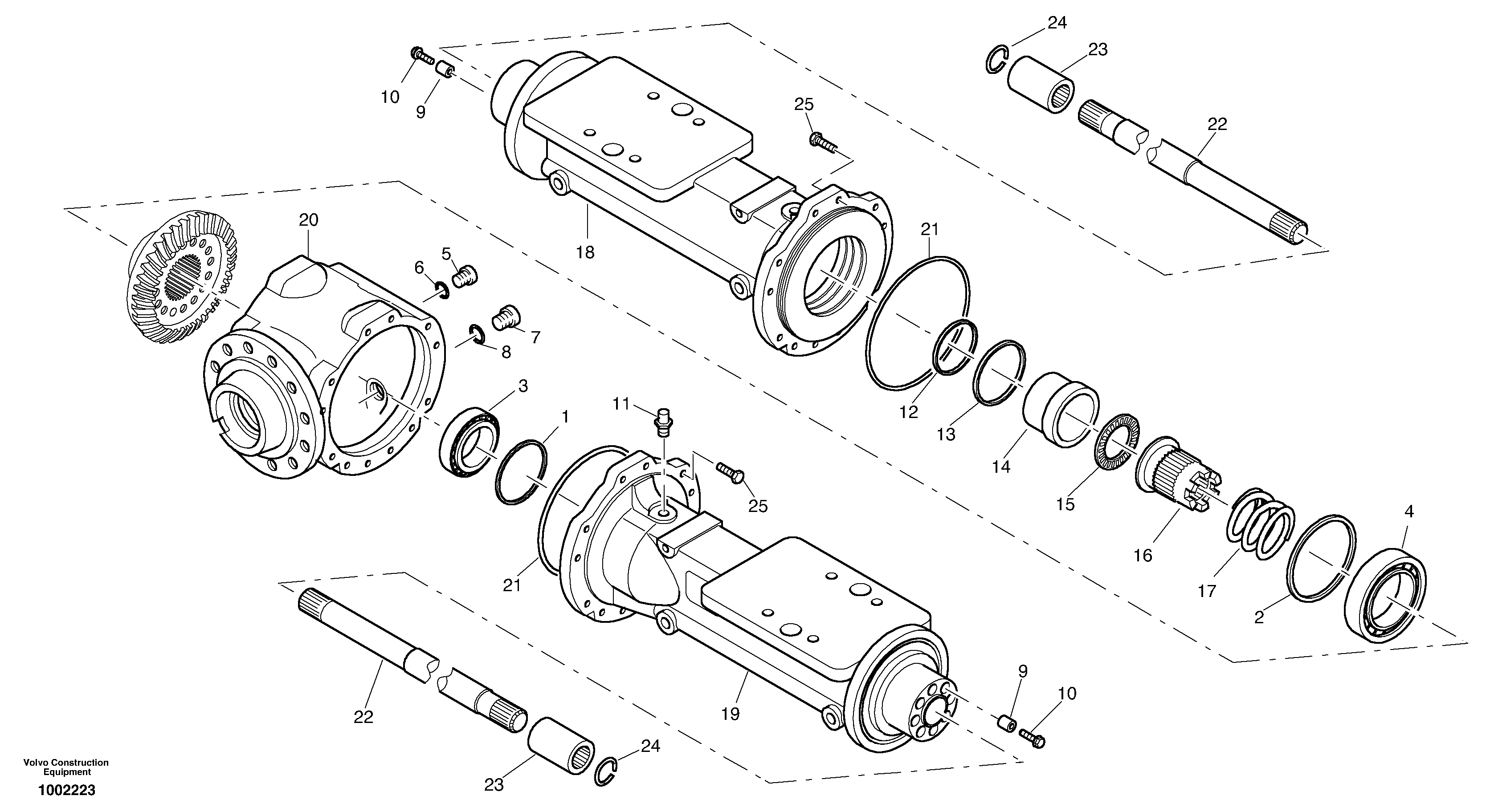 Housing - rear axle — volvo parts diagram