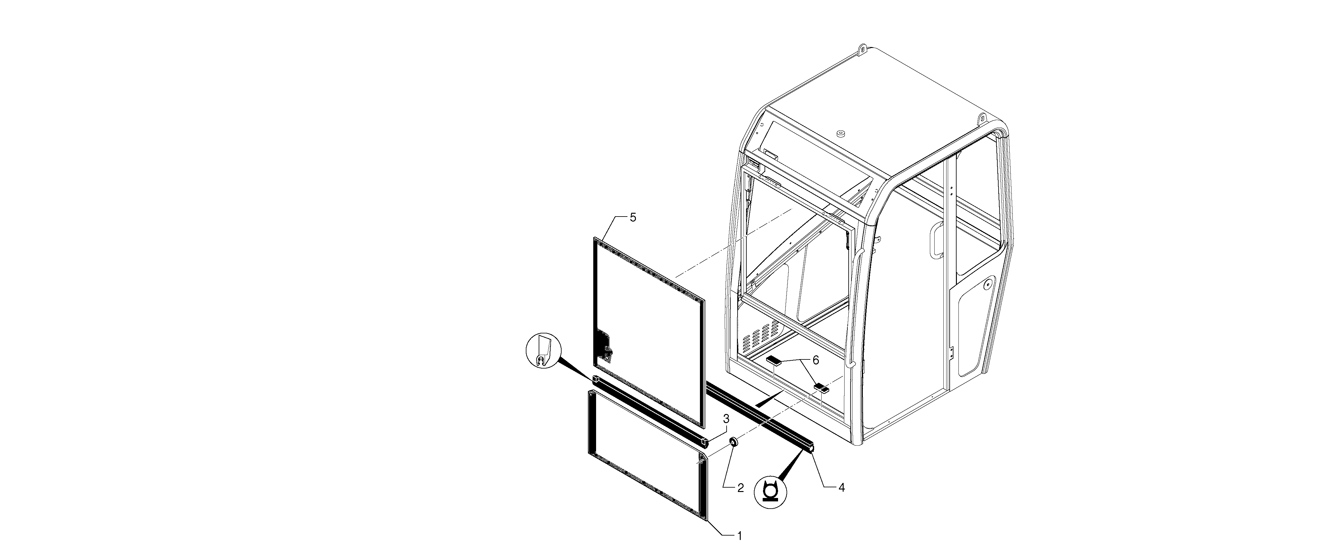Cab : windshield CAB 20/01/001 - — volvo parts diagram