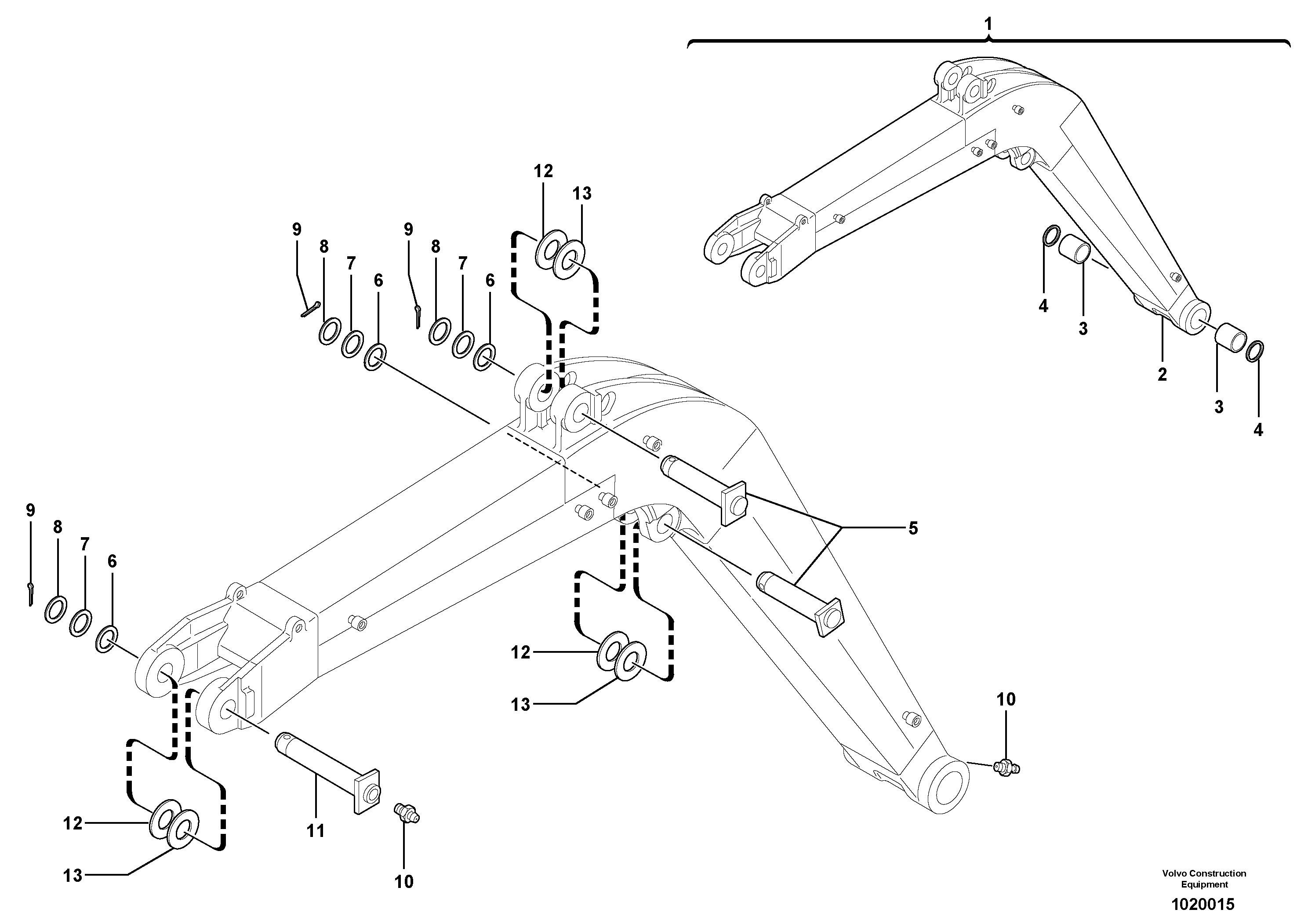 Boom — volvo parts diagram