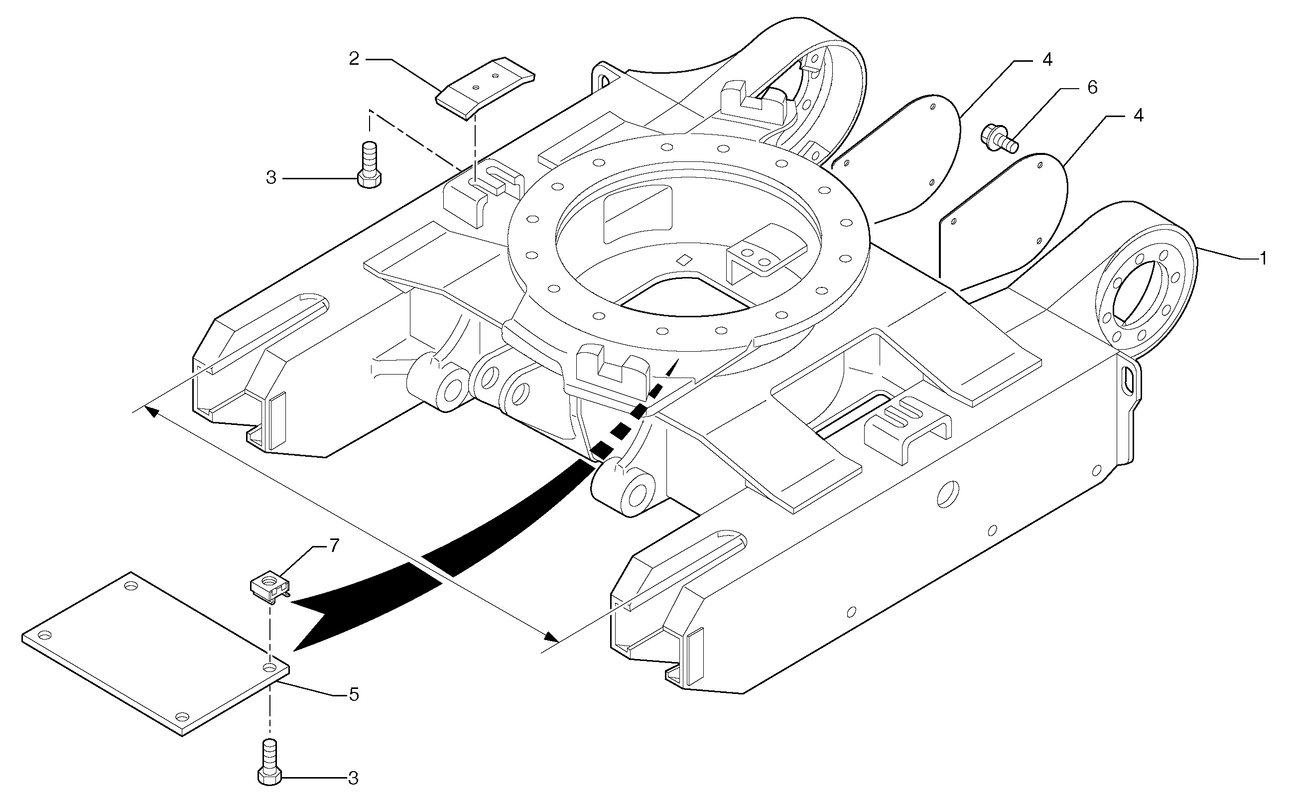 Lower frame — volvo parts diagram