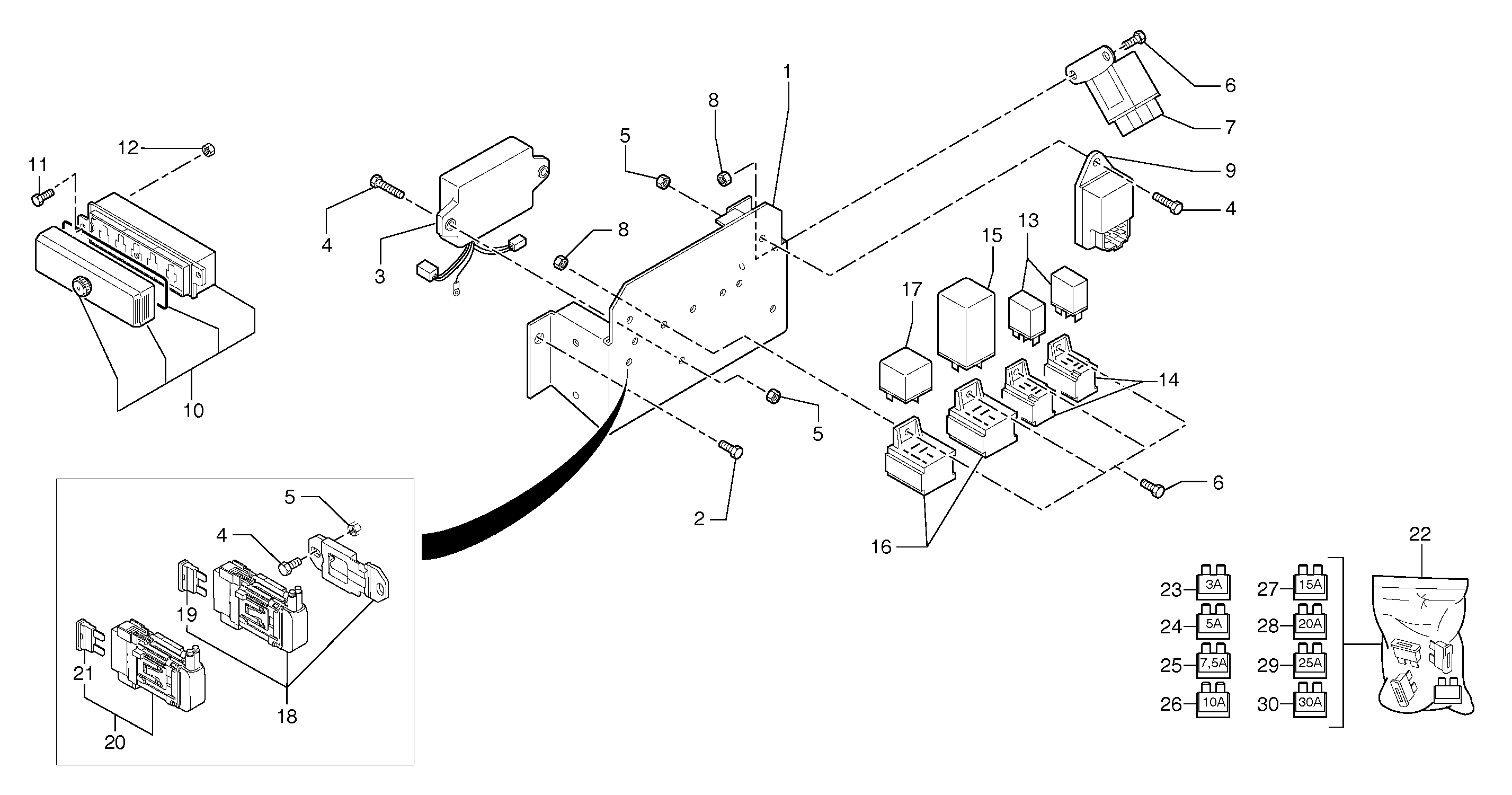 Electrical equipment / without Puma — volvo parts diagram