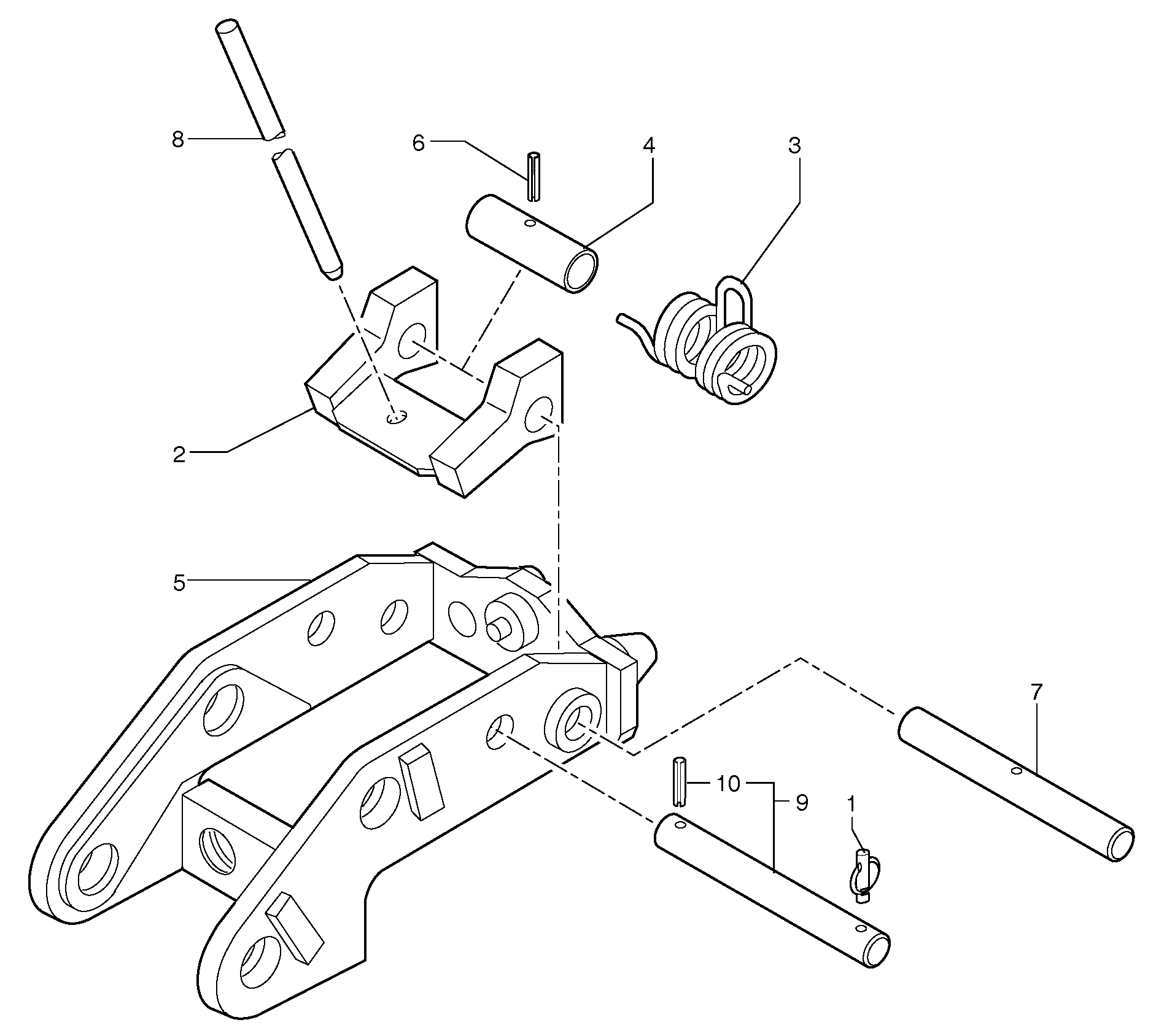 Tool holder / mechanical control — volvo parts diagram