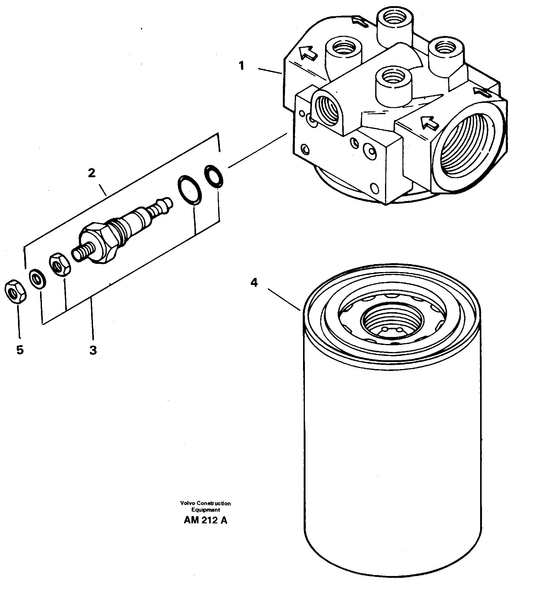 Brake cooling system: filter — volvo parts diagram