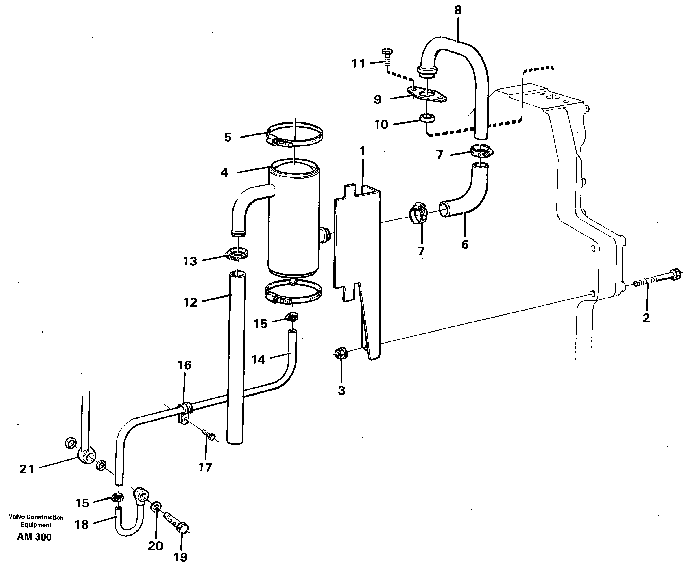 Crankcase ventilation — volvo parts diagram