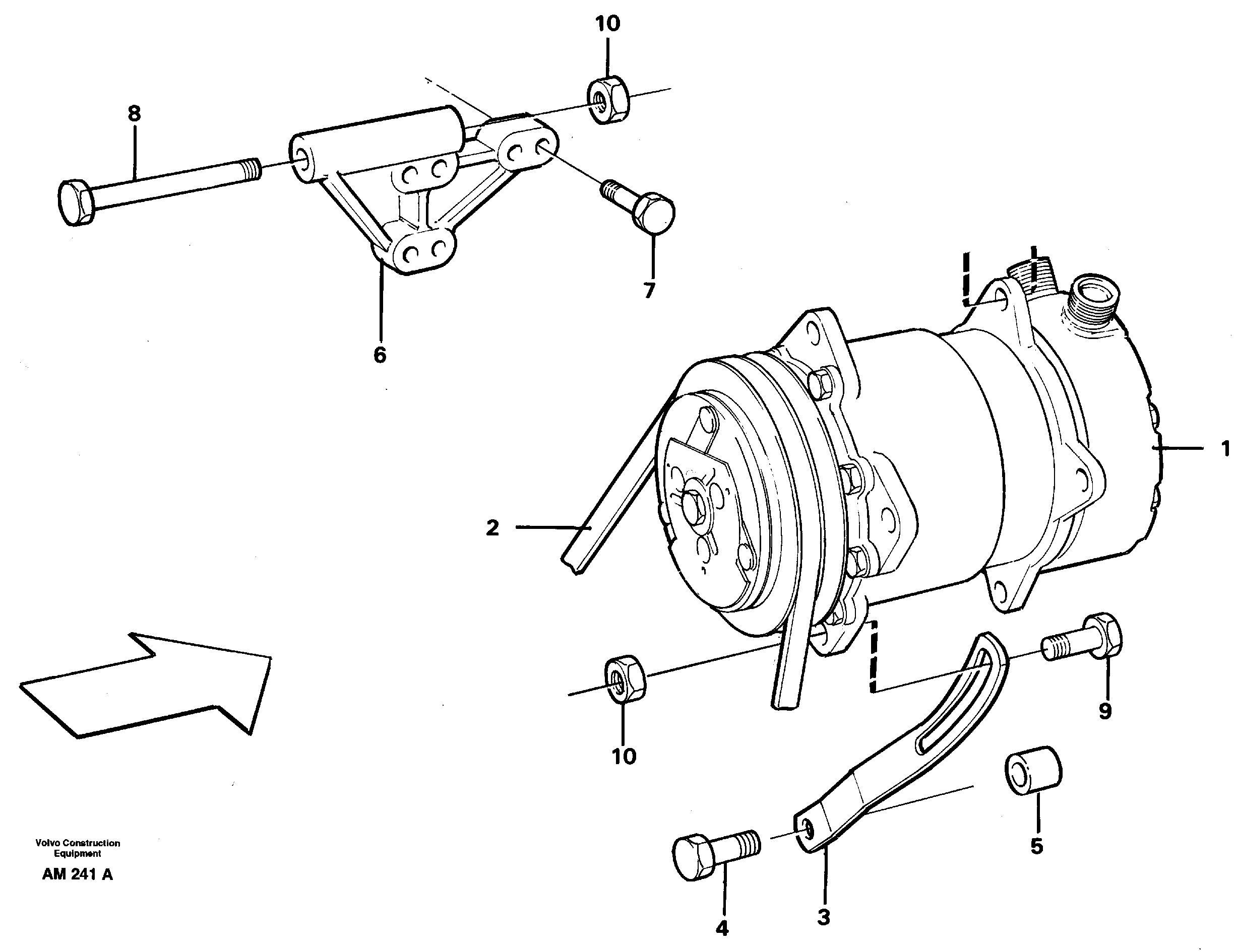 Compressor, assembly — volvo parts diagram