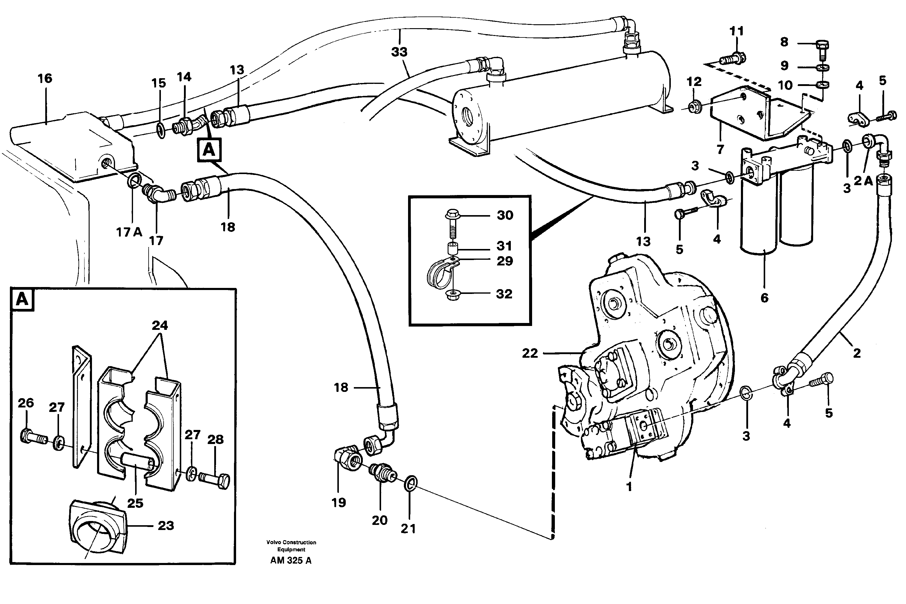 Transmission: Oil filter,oil lines — volvo parts diagram