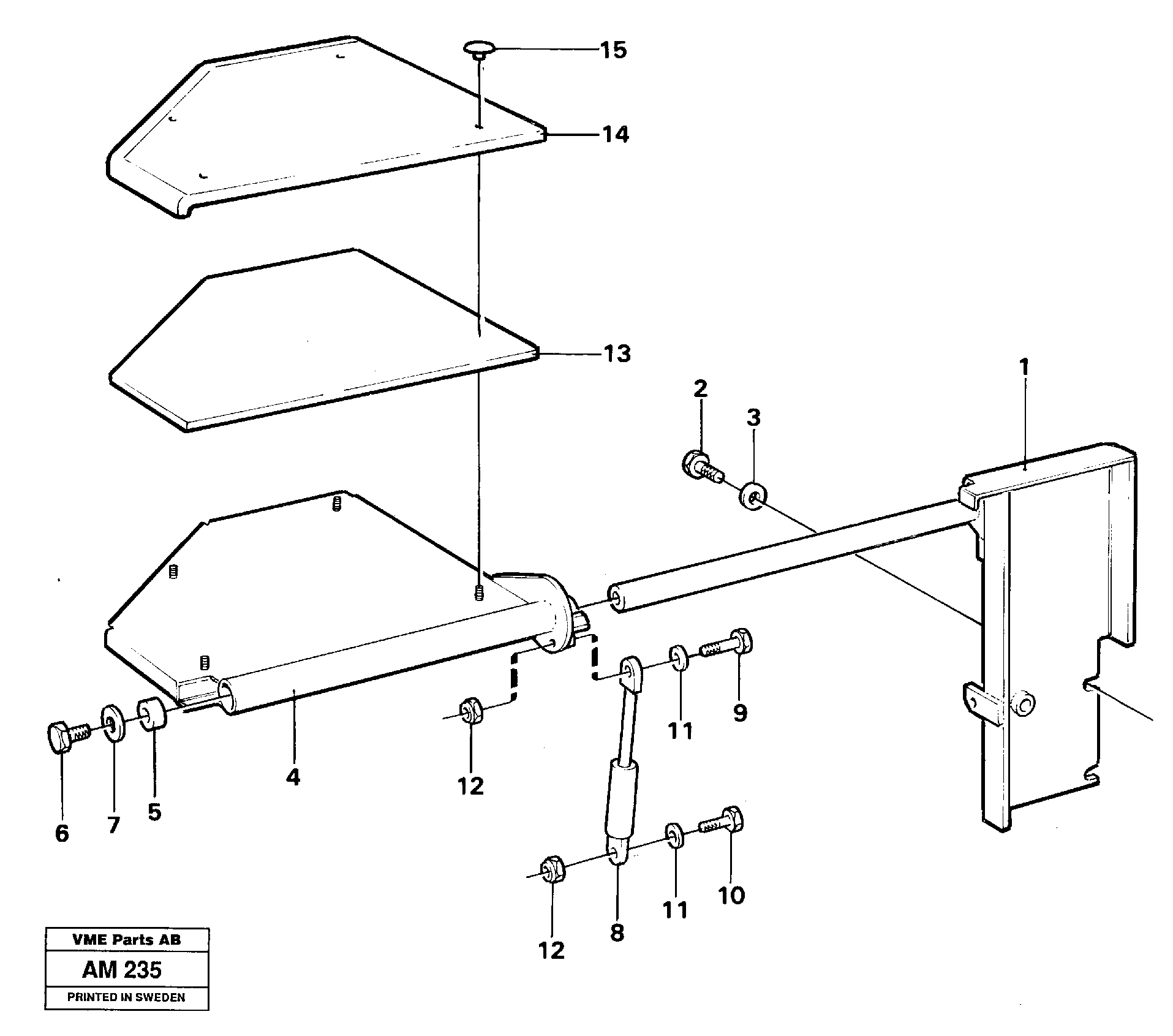 Instructor's seat  91988 — volvo parts diagram