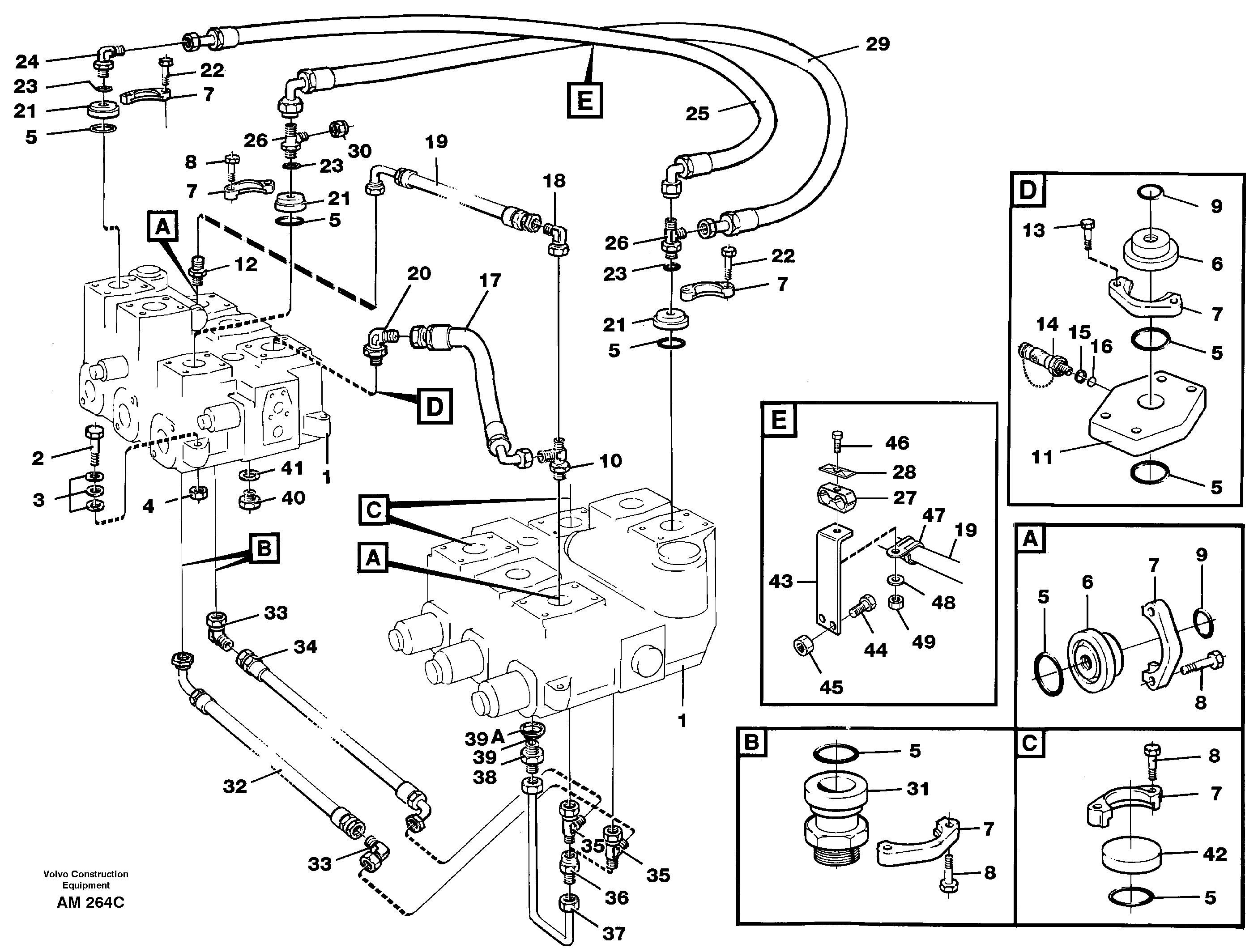 Control valve, assembly — volvo parts diagram