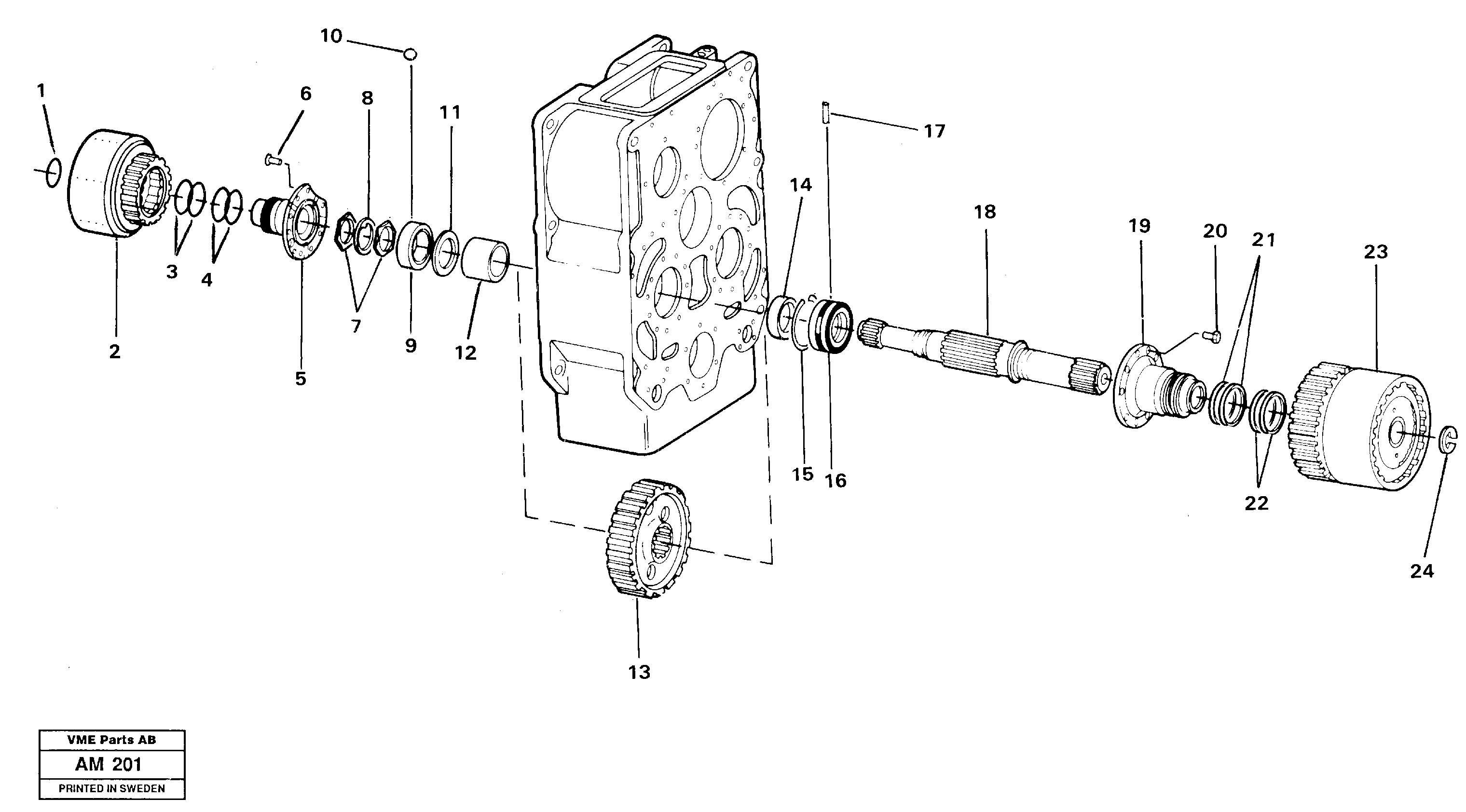 Clutch shaft,2nd & 4th — volvo parts diagram