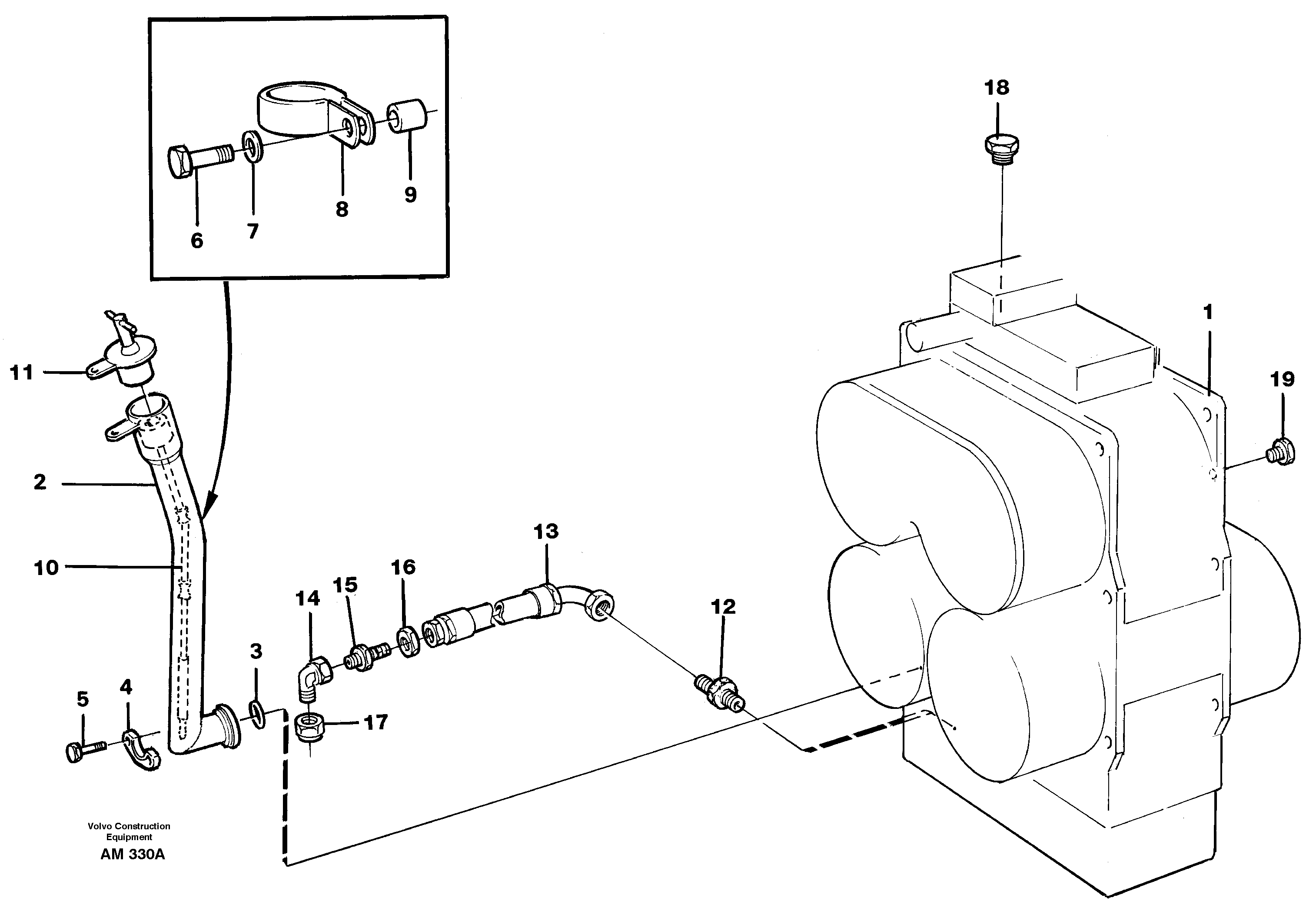 Transmission: refill, drain — volvo parts diagram