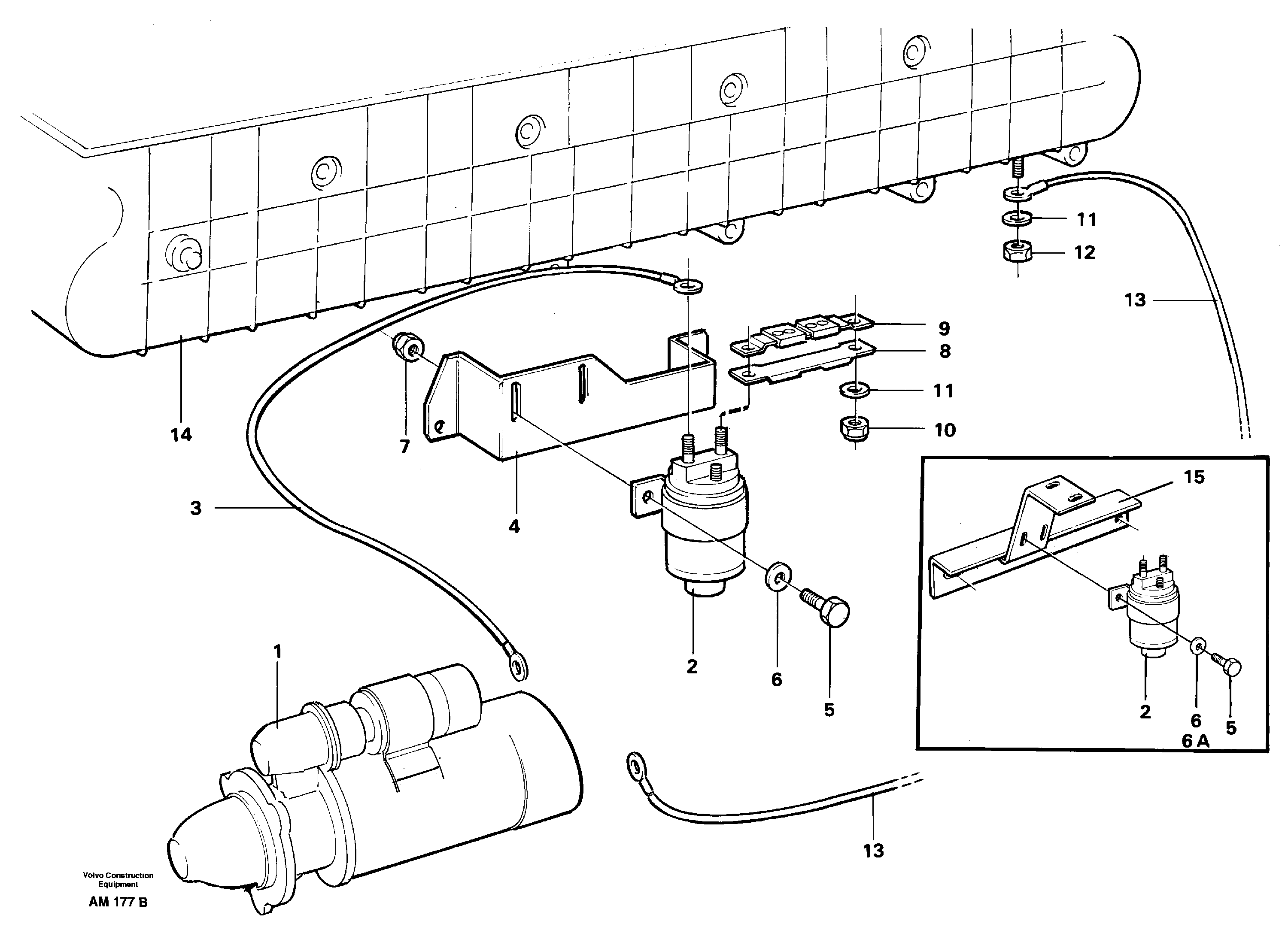 Starter element, assembly — volvo parts diagram