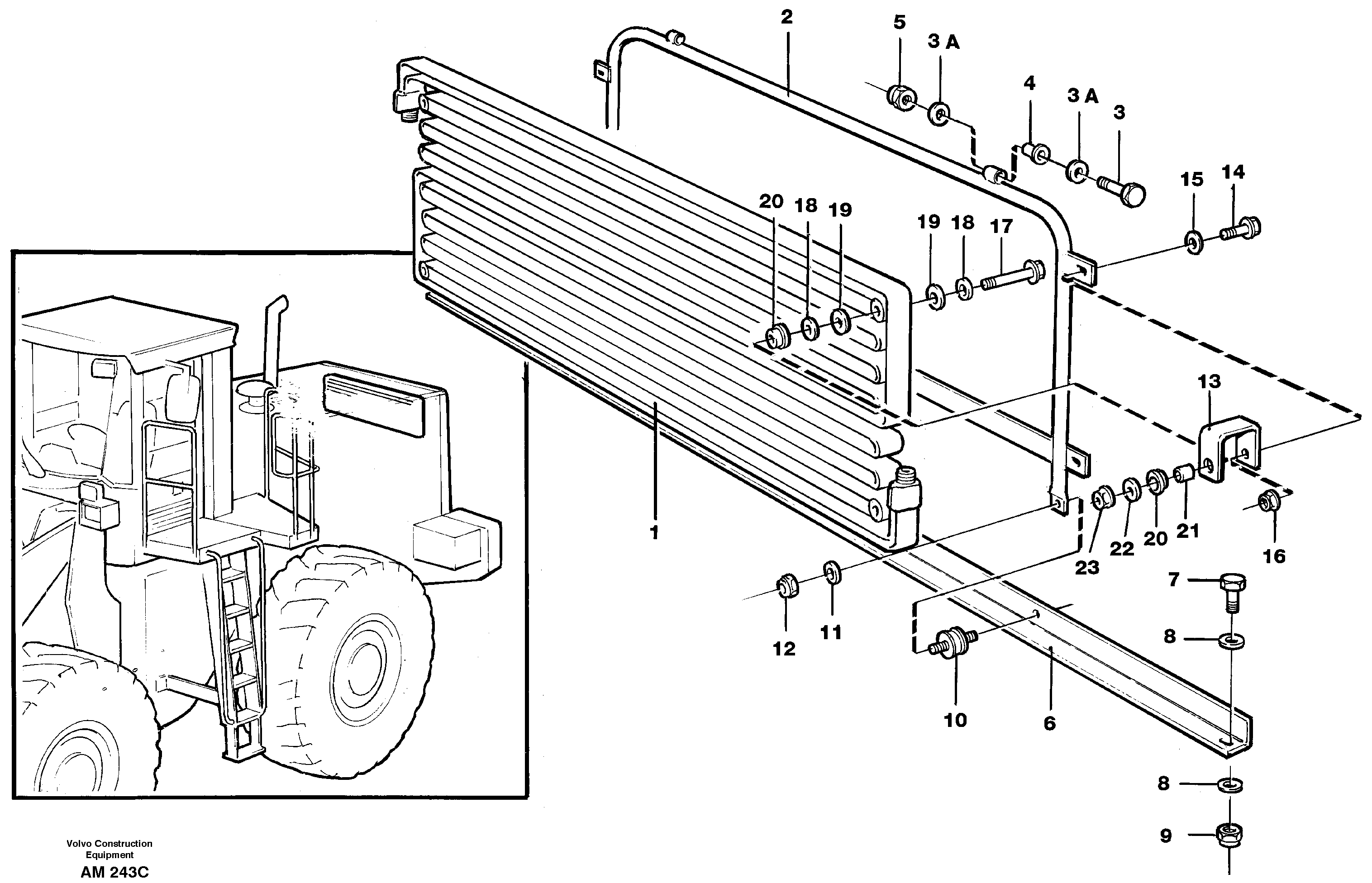 Condenser, assembly — volvo parts diagram