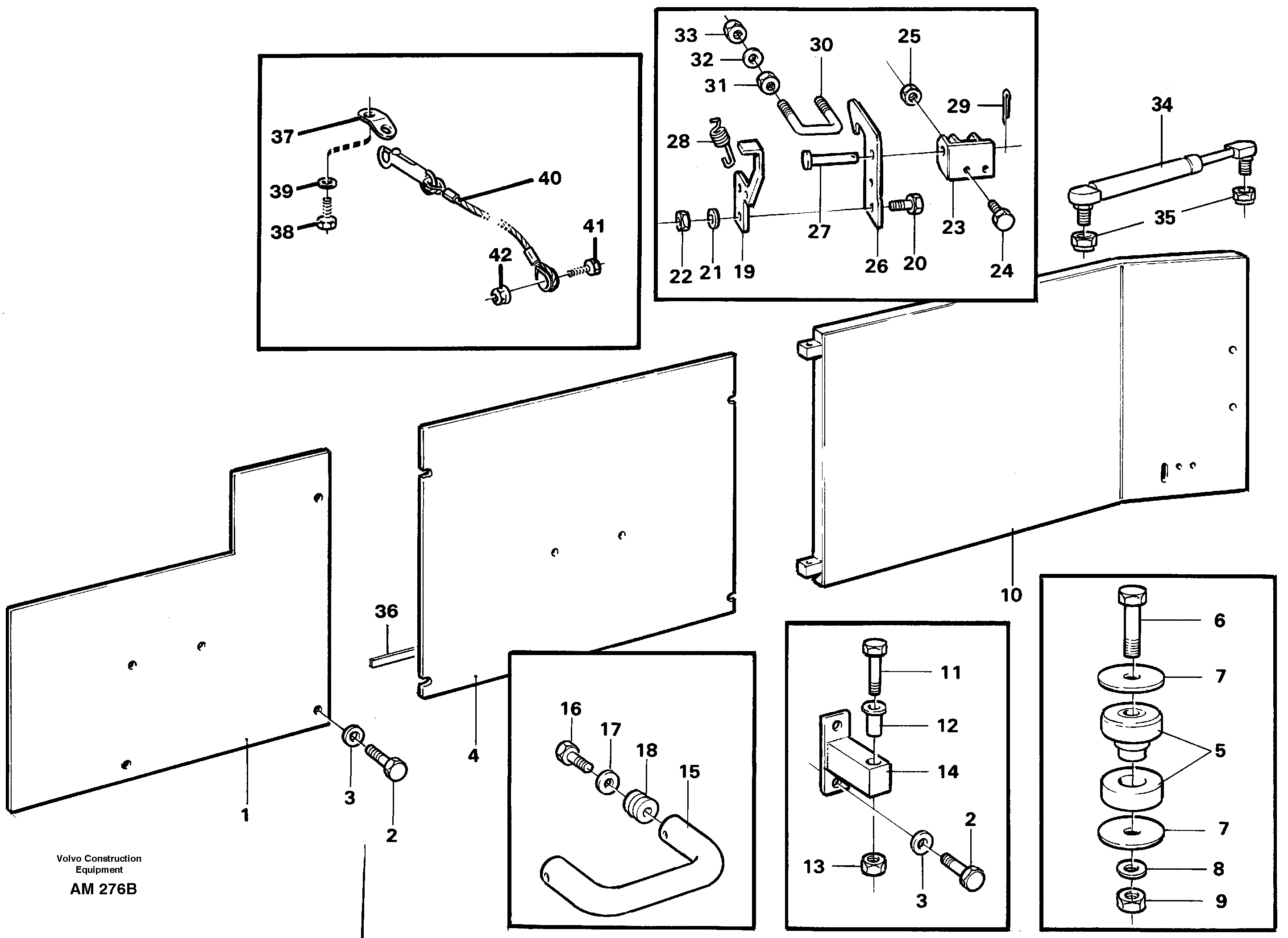 Side hatches — volvo parts diagram