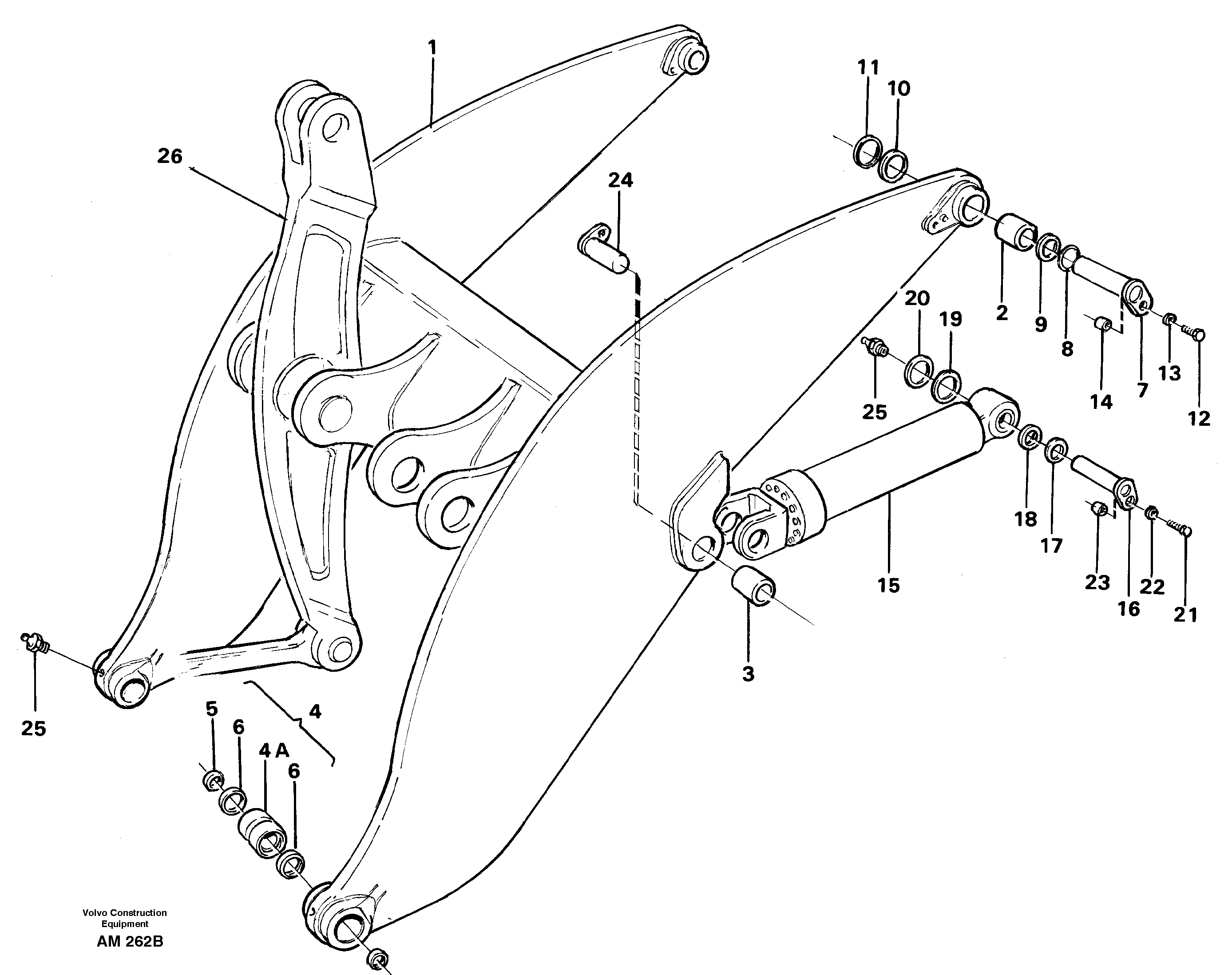 Lifting unit — volvo parts diagram