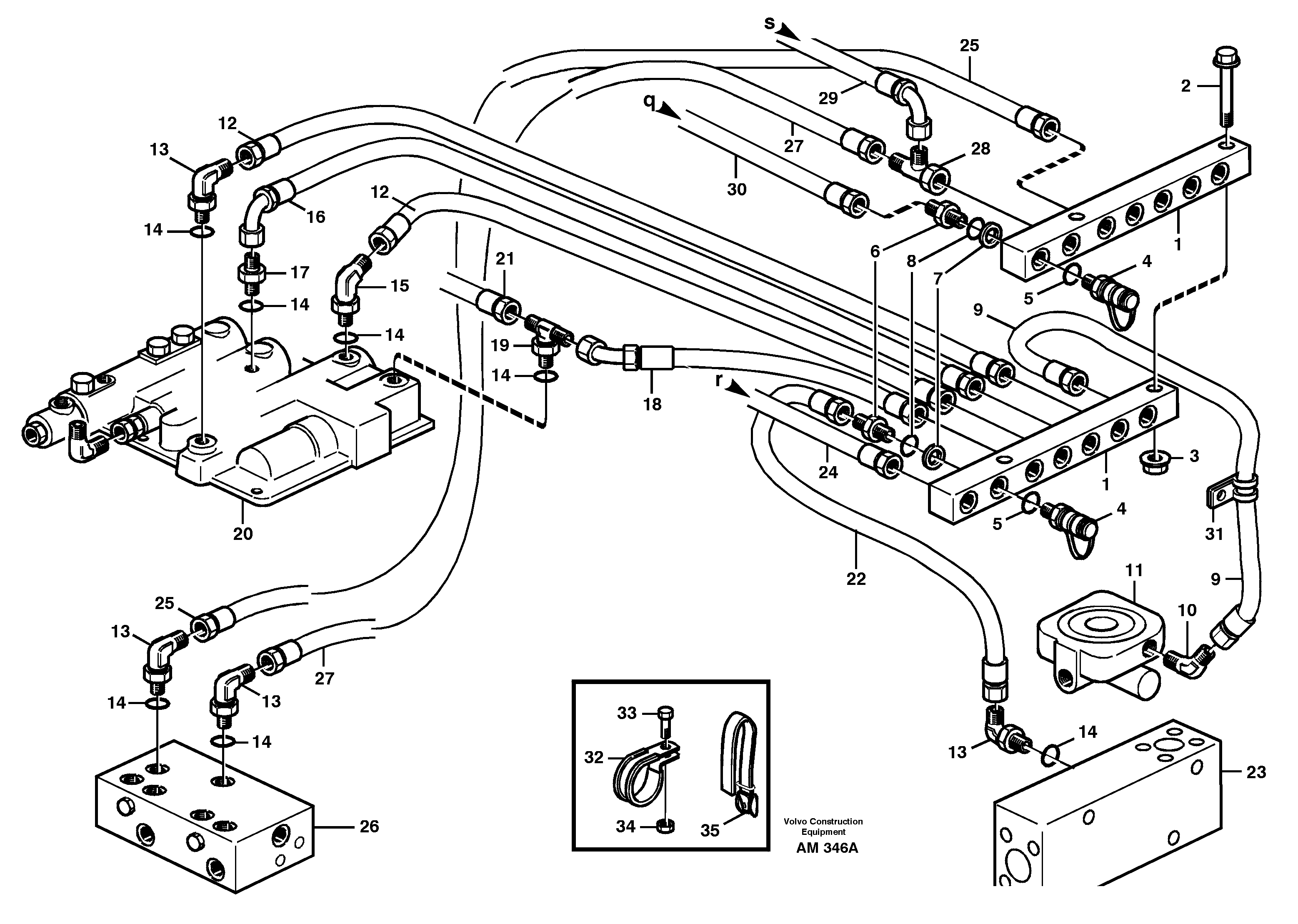 Testing nipples  SER NO 60096 - — volvo parts diagram