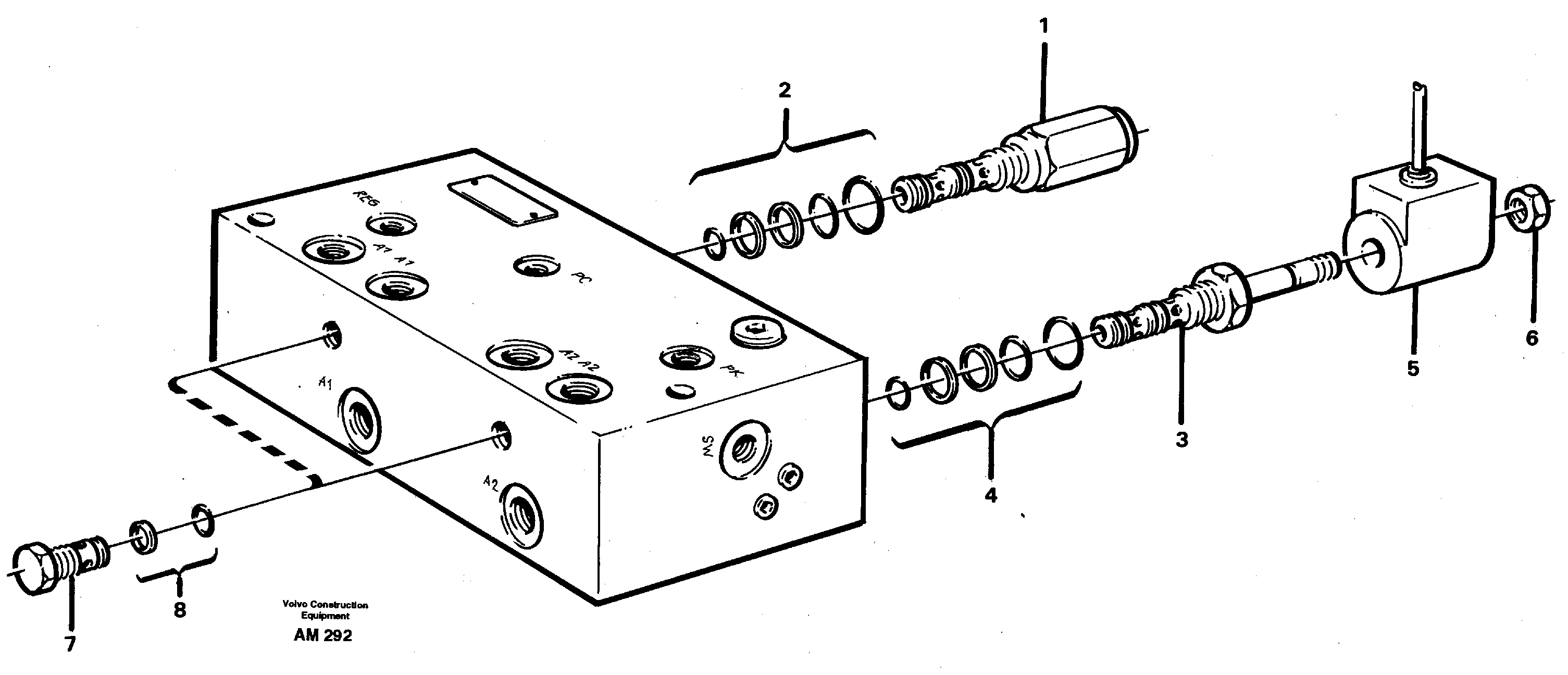 Distribution valve — volvo parts diagram