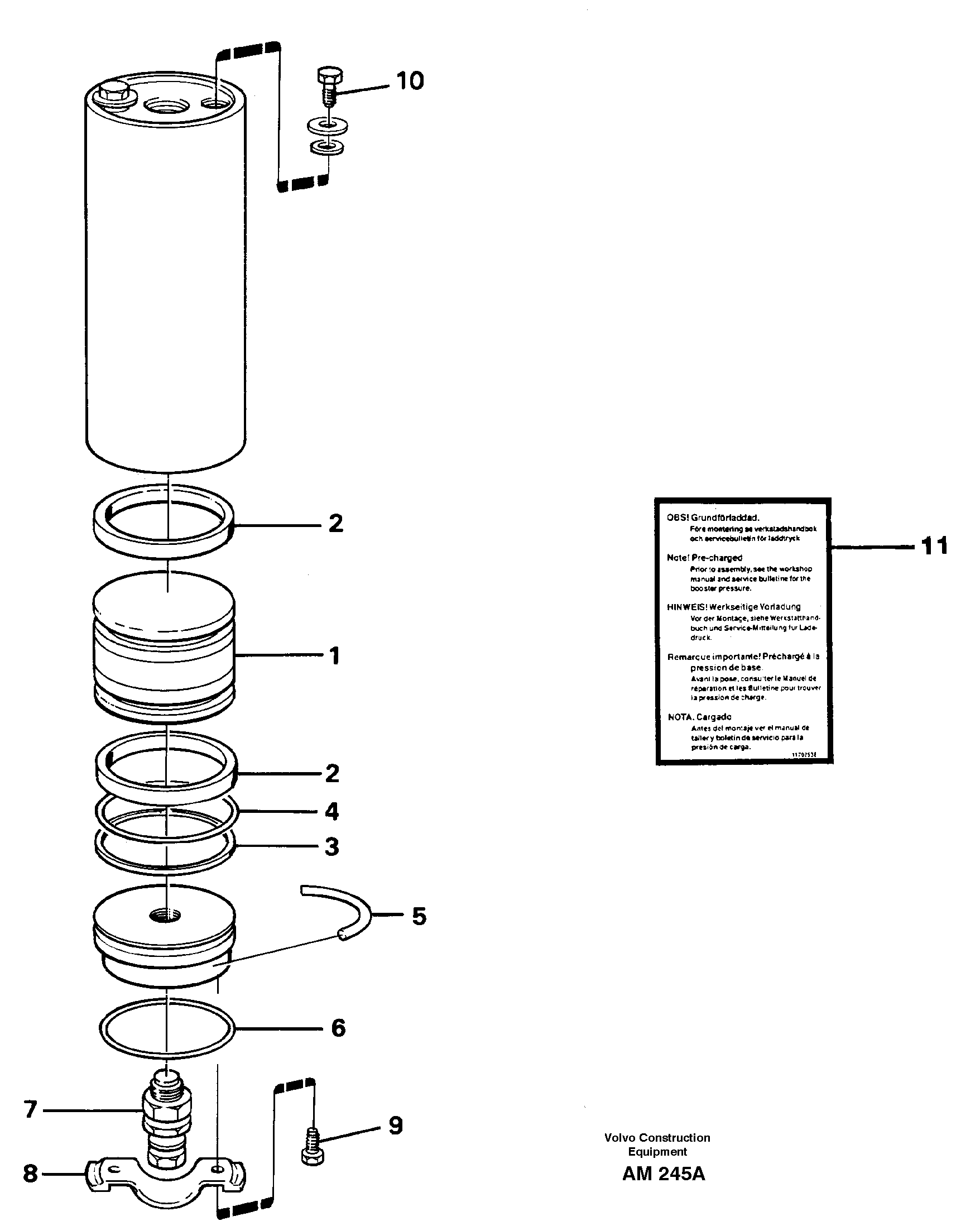 Accumulator  94514 — volvo parts diagram