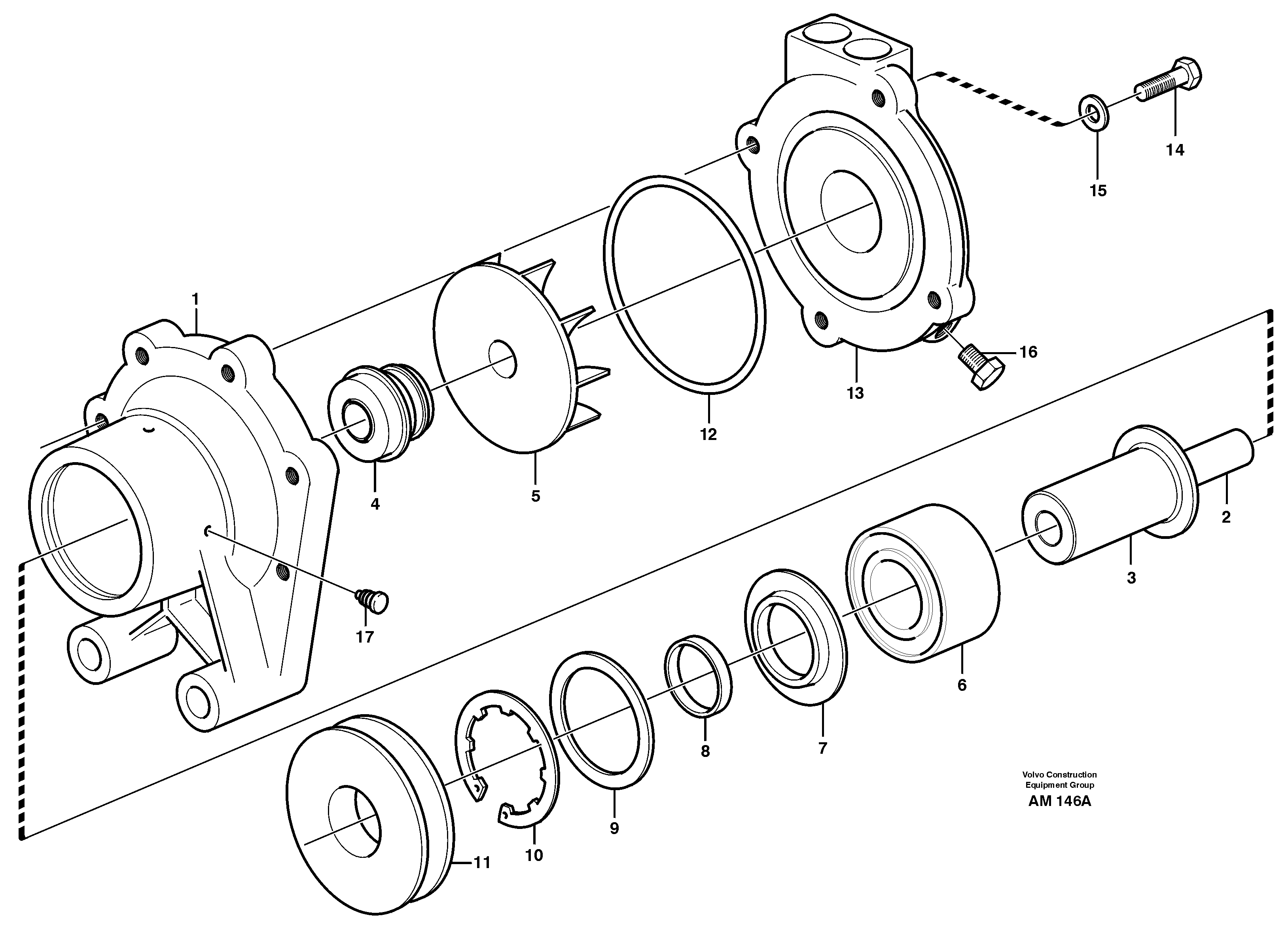 Extra water pump — volvo parts diagram