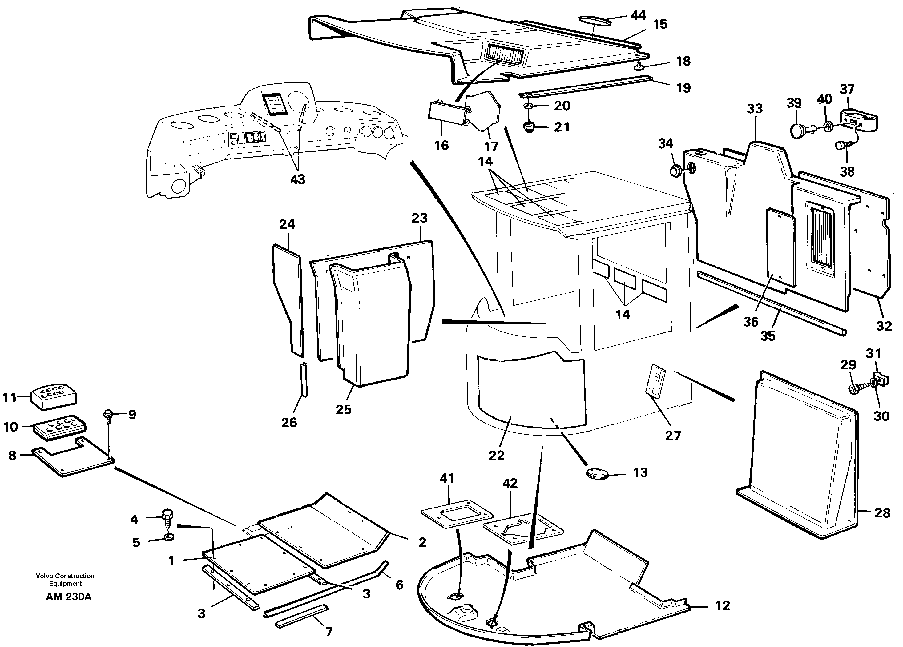 Insulating matting — volvo parts diagram