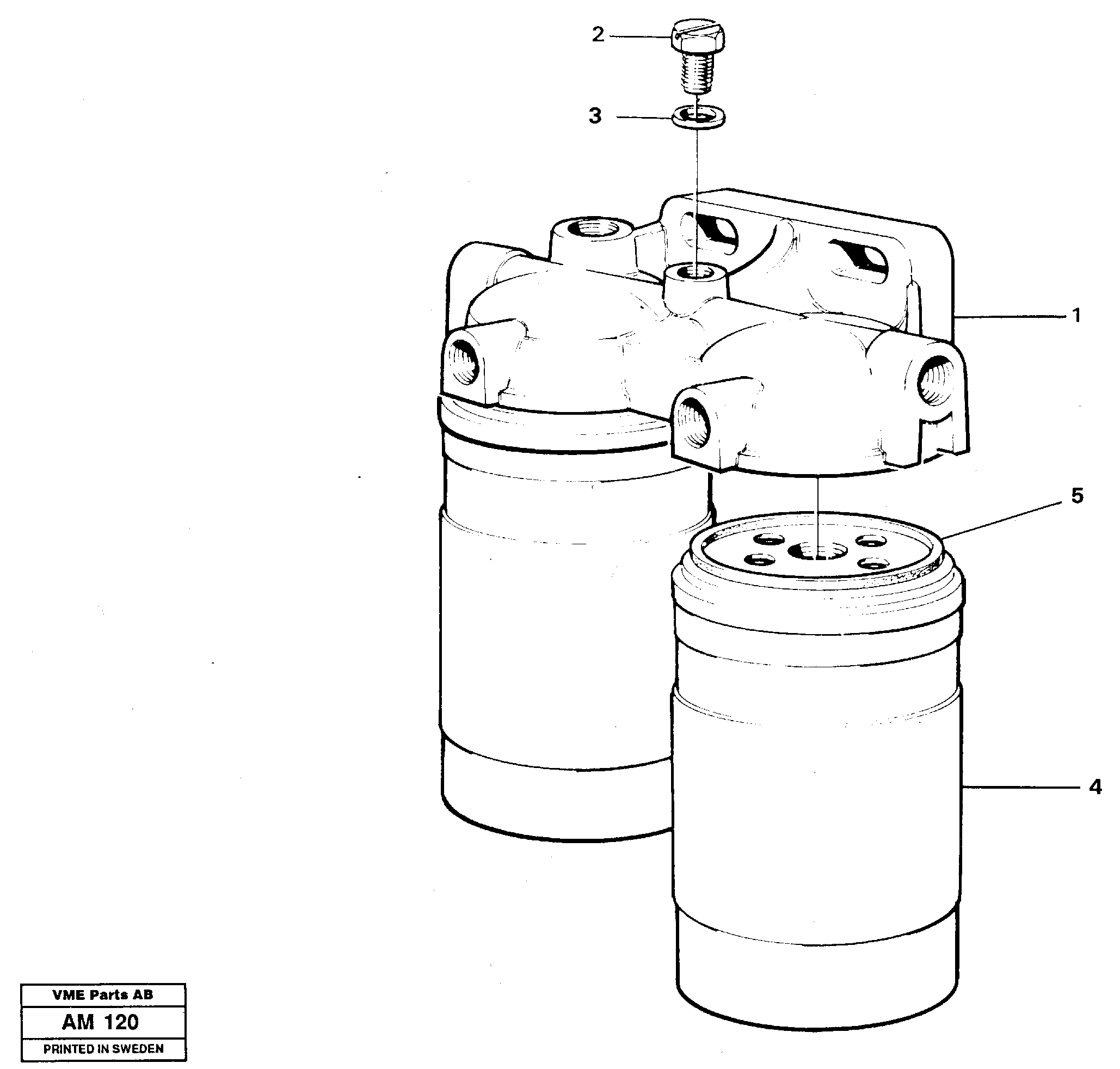 Fuel filter — volvo parts diagram
