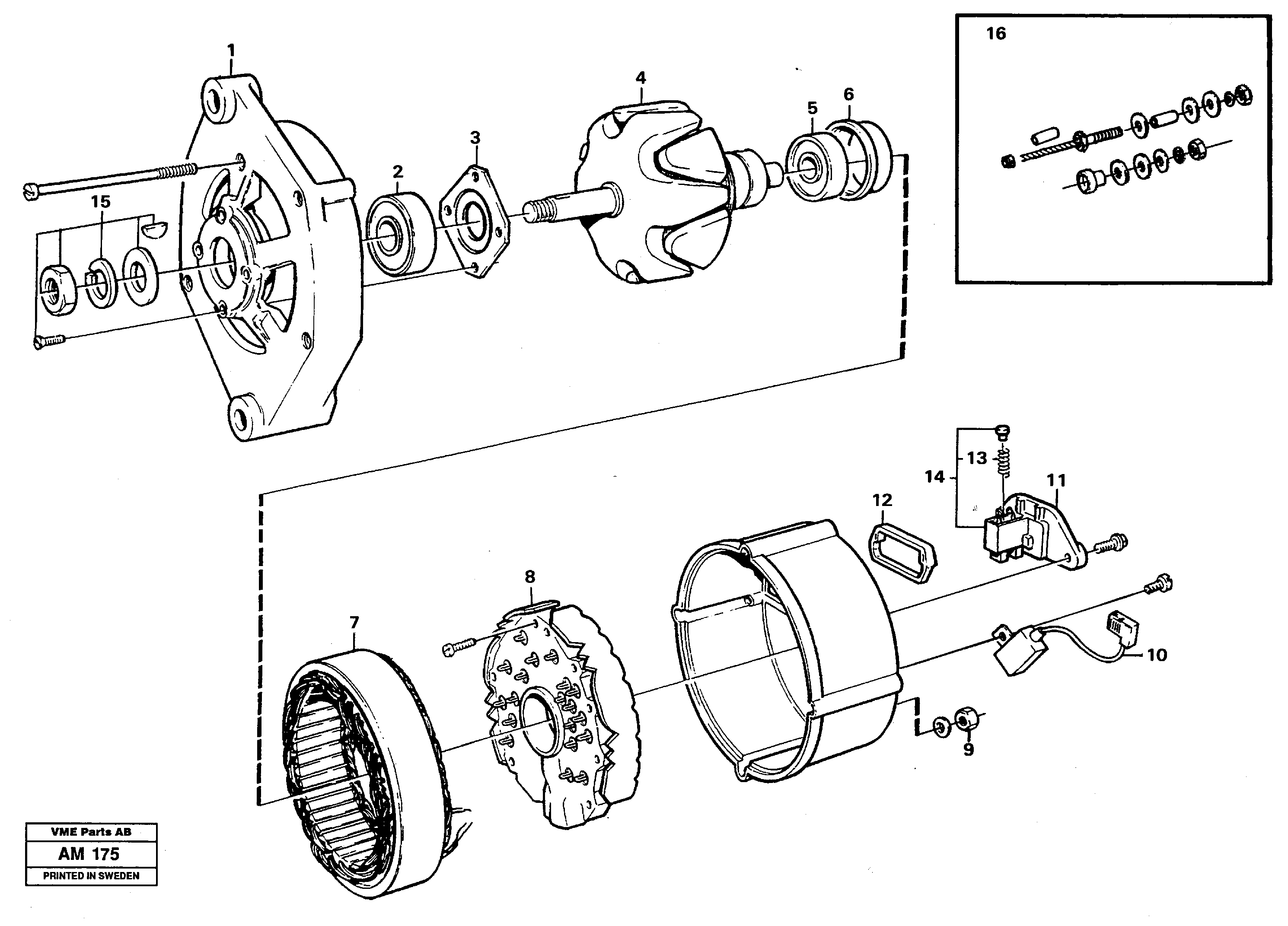 Alternator — volvo parts diagram