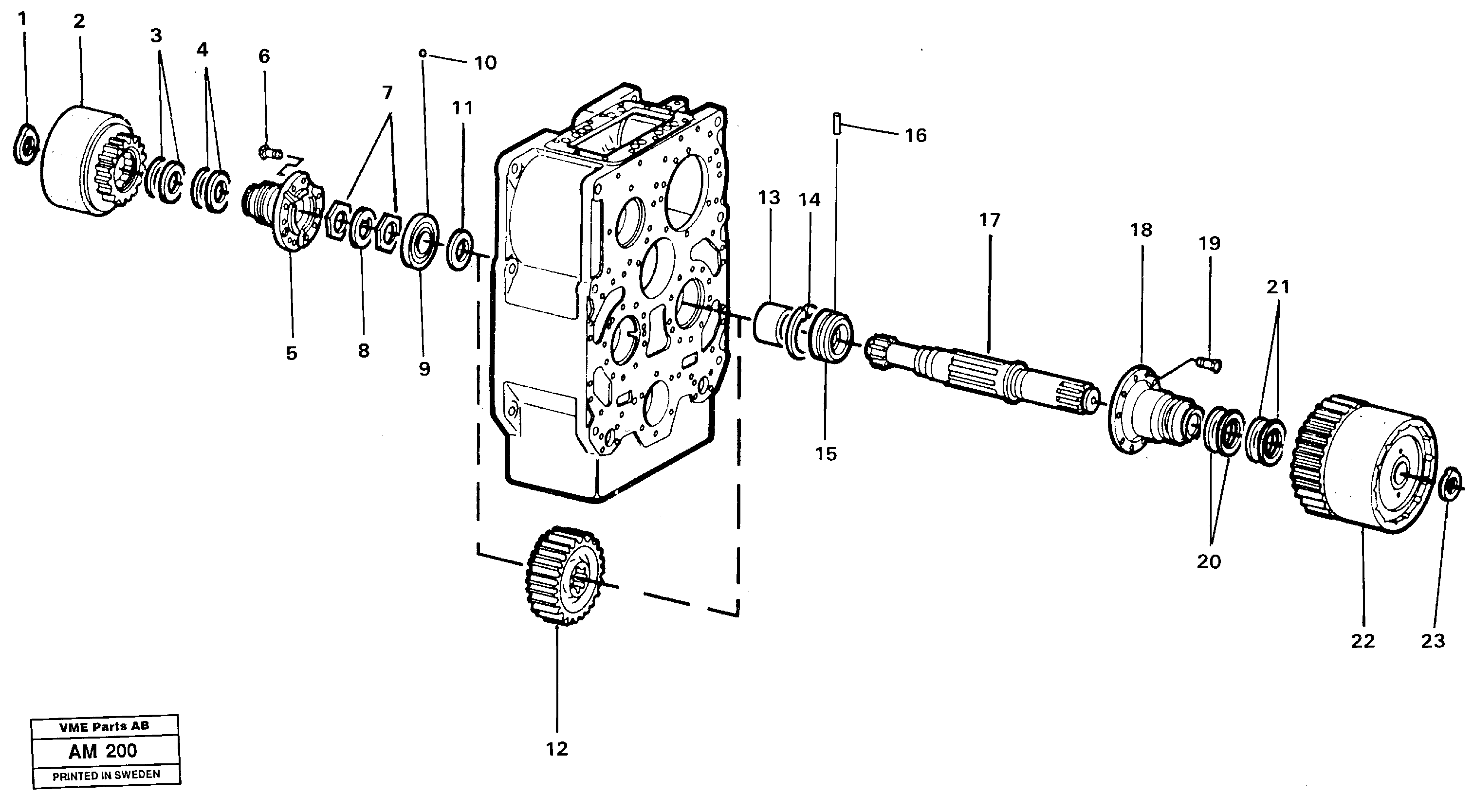 Clutch shaft, 1st & 3rd — volvo parts diagram