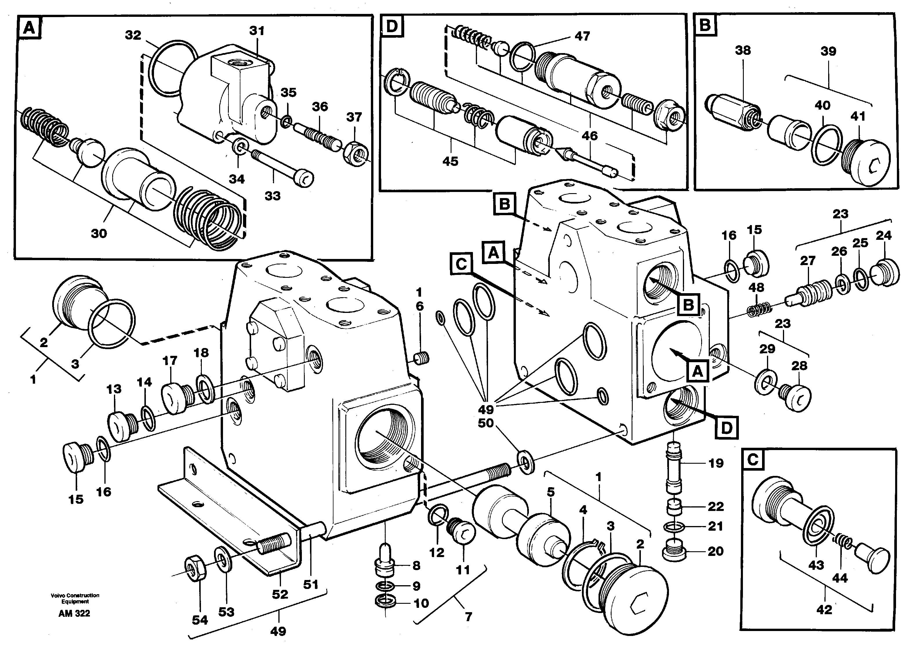 Valve, 3rd function  94778, SER NO 60127 - — volvo parts diagram
