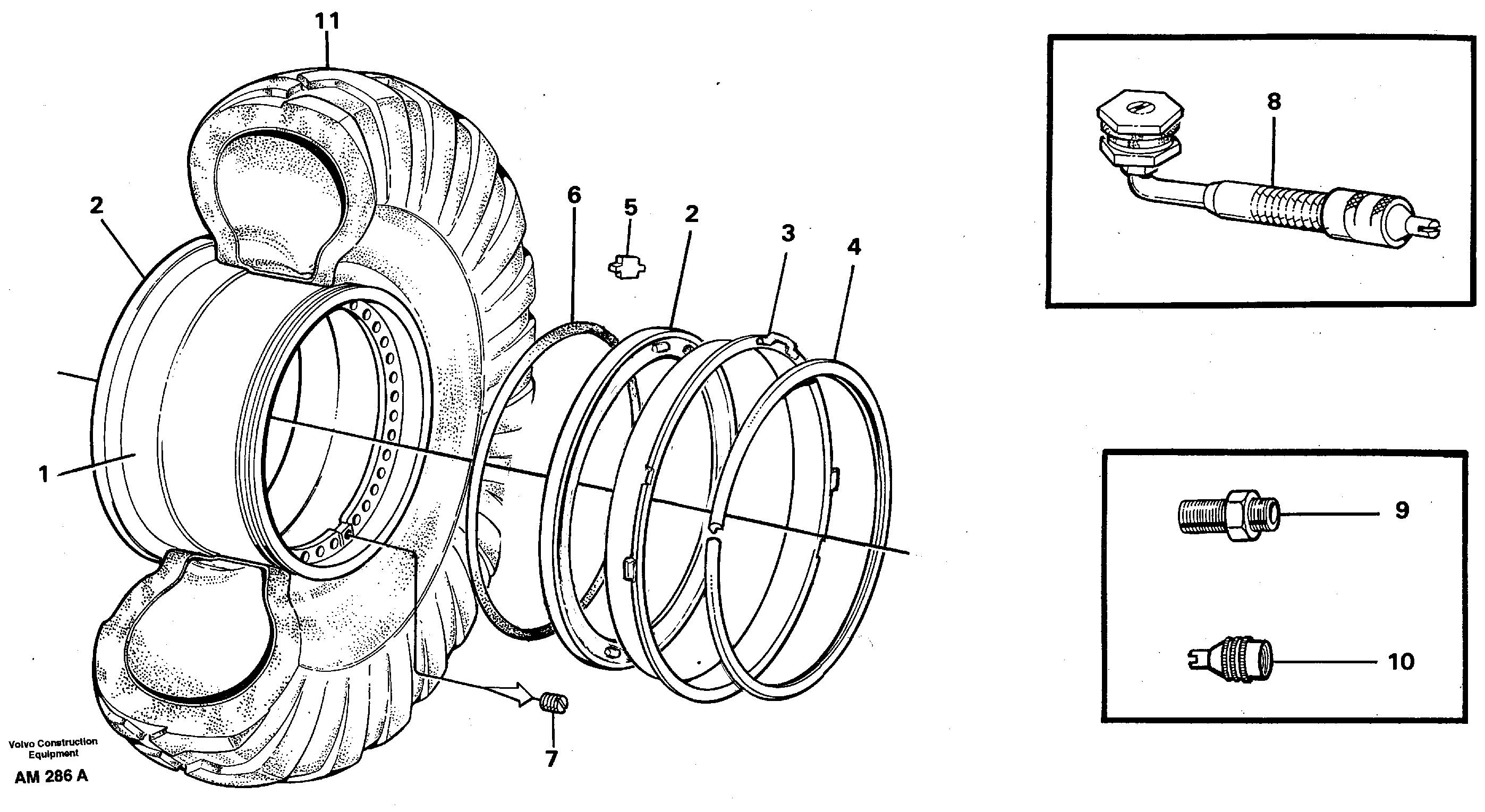 Wheel  35/65-33 — volvo parts diagram