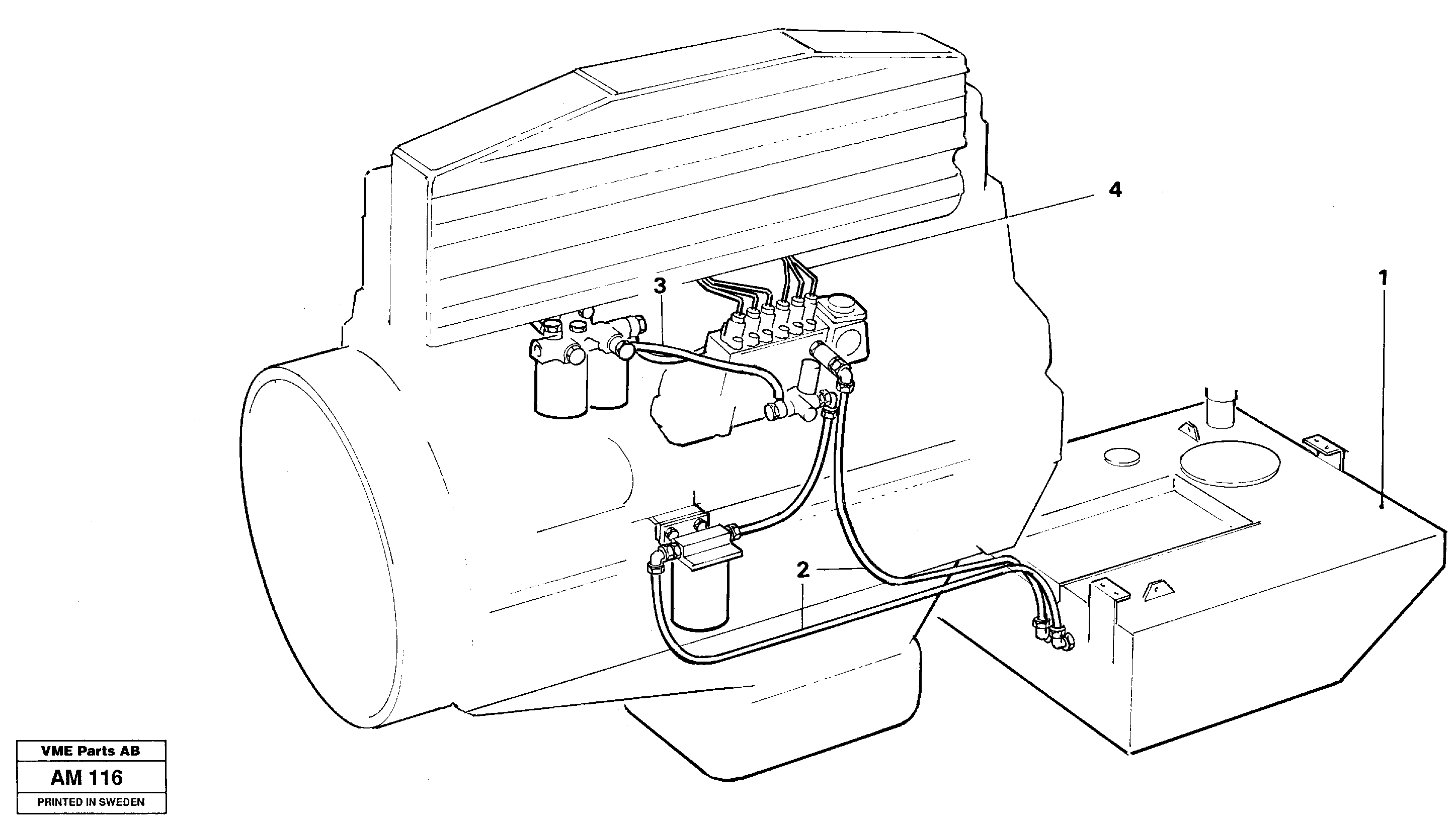 Fuel system — volvo parts diagram