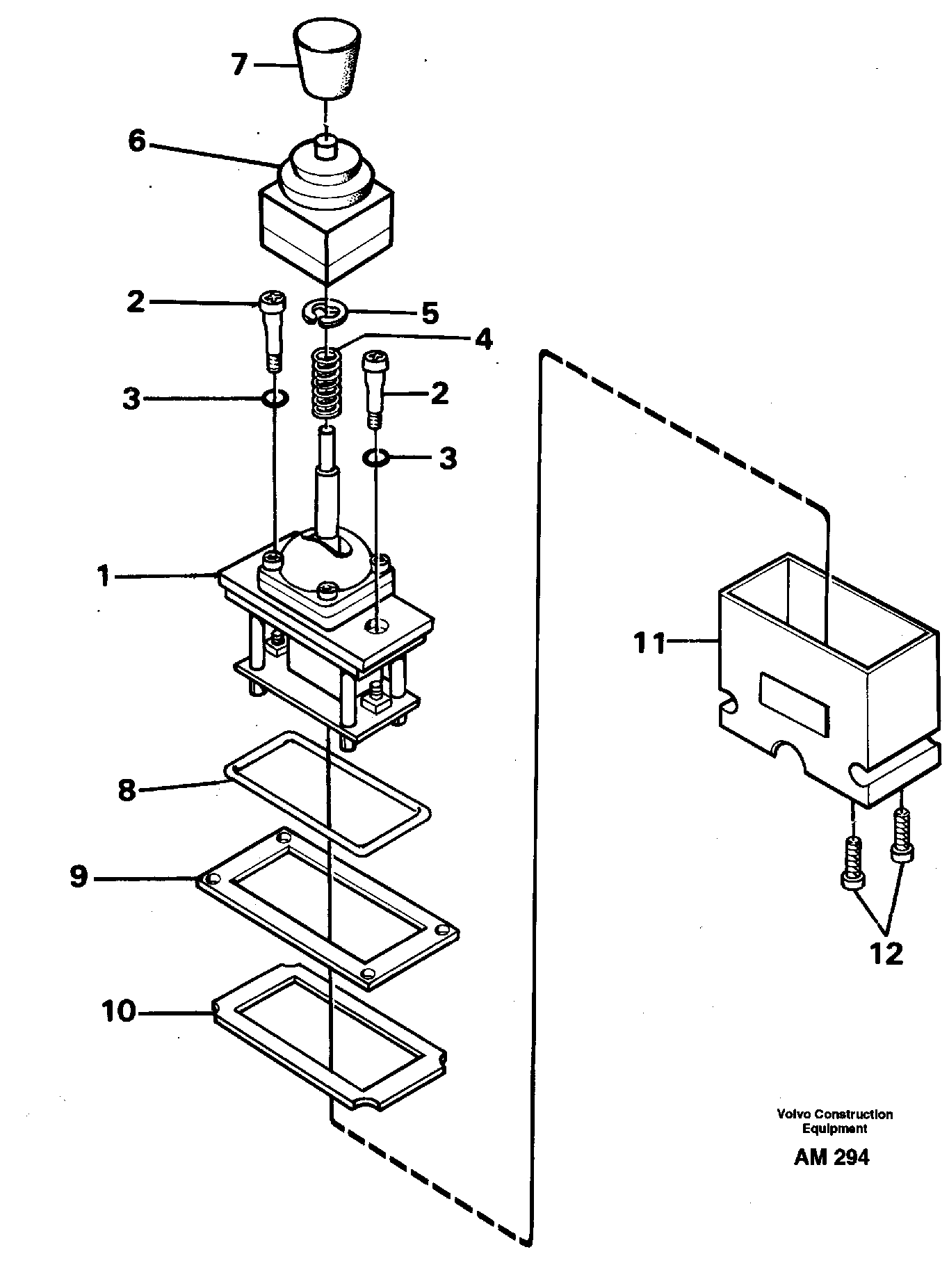 Control lever.  94512 — volvo parts diagram